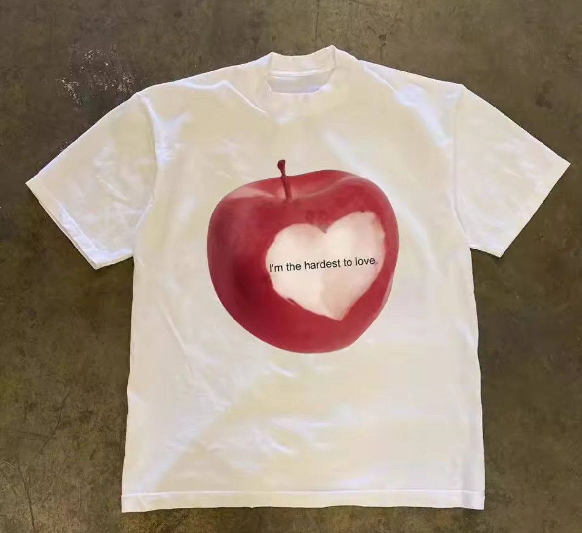 Other Street Retro Y2K Hardest Love Apple Cotton T-Shirt Size US XL / EU 56 / 4 - 1 Thumbnail