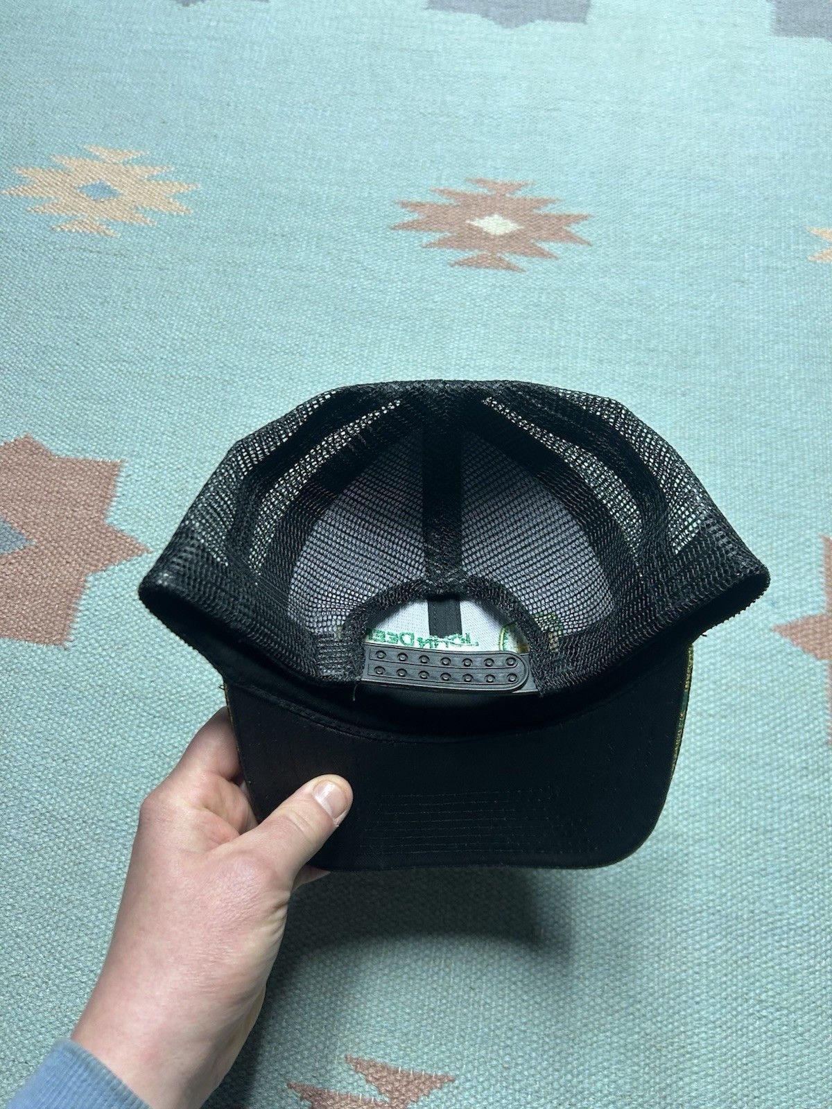Vintage Vtg trucker hat John Deere Bader & Sons Michigan strapback Size ONE SIZE - 5 Thumbnail