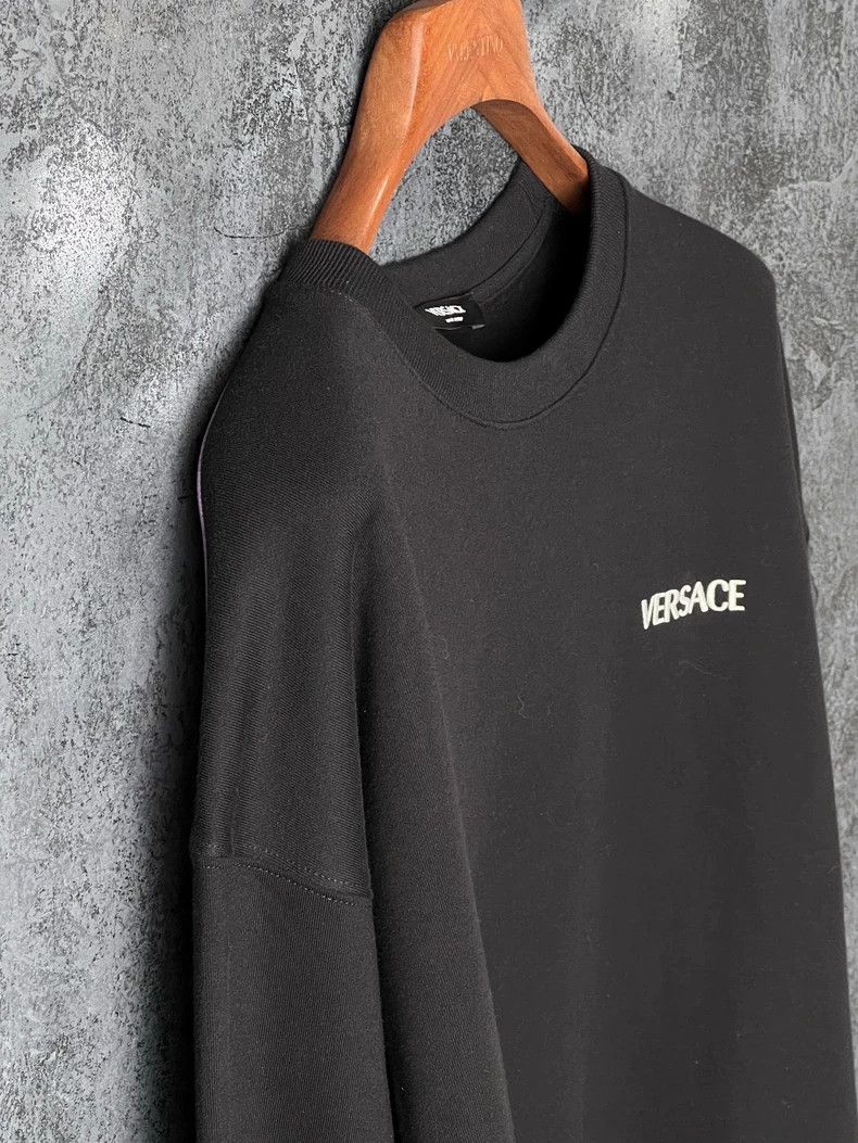 Versace Versace Black cotton crew neck sweatshirt Size US XS / EU 42 / 0 - 6 Thumbnail