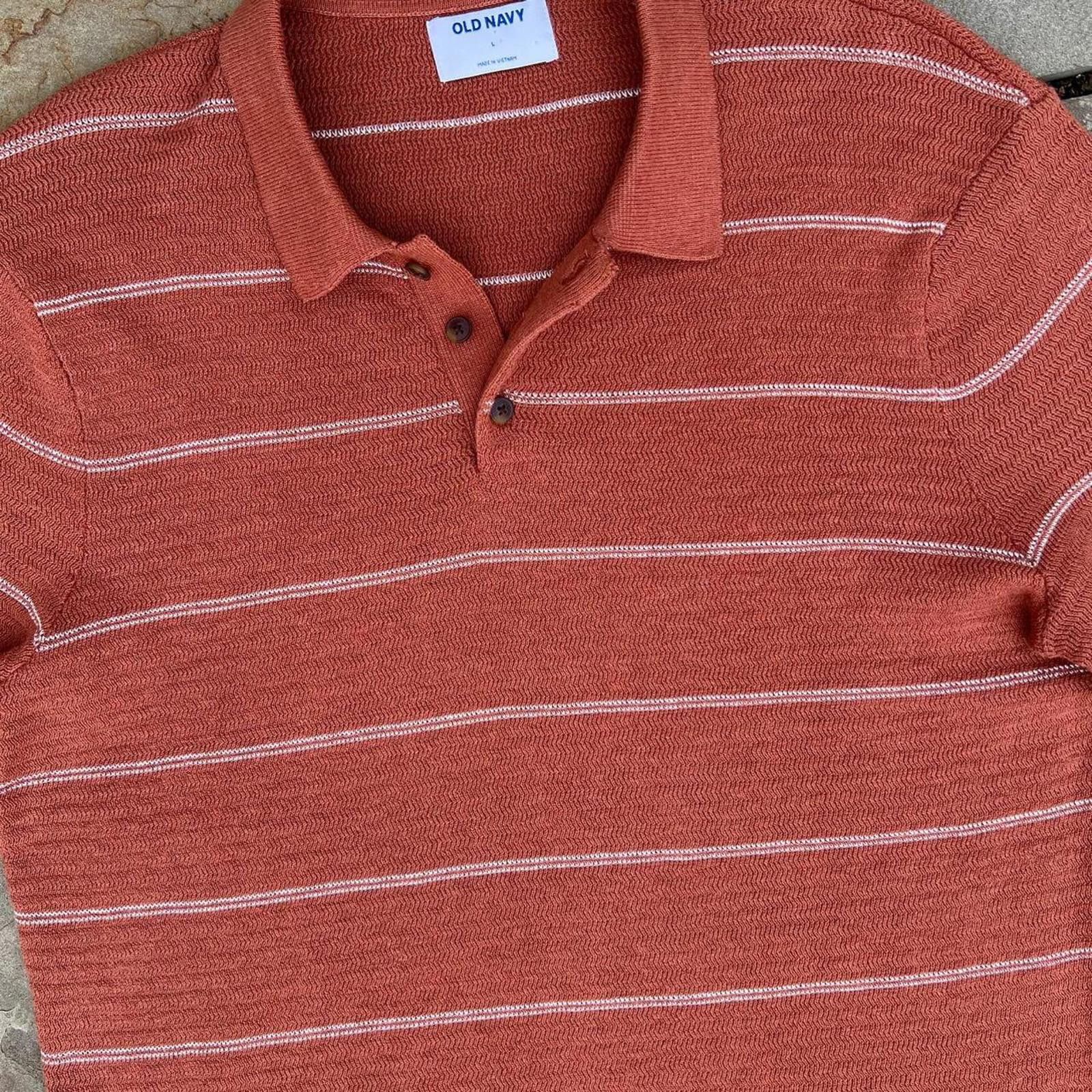 Old Navy Old Navy Men's Orange and White Jumper Size US L / EU 52-54 / 3 - 2 Thumbnail
