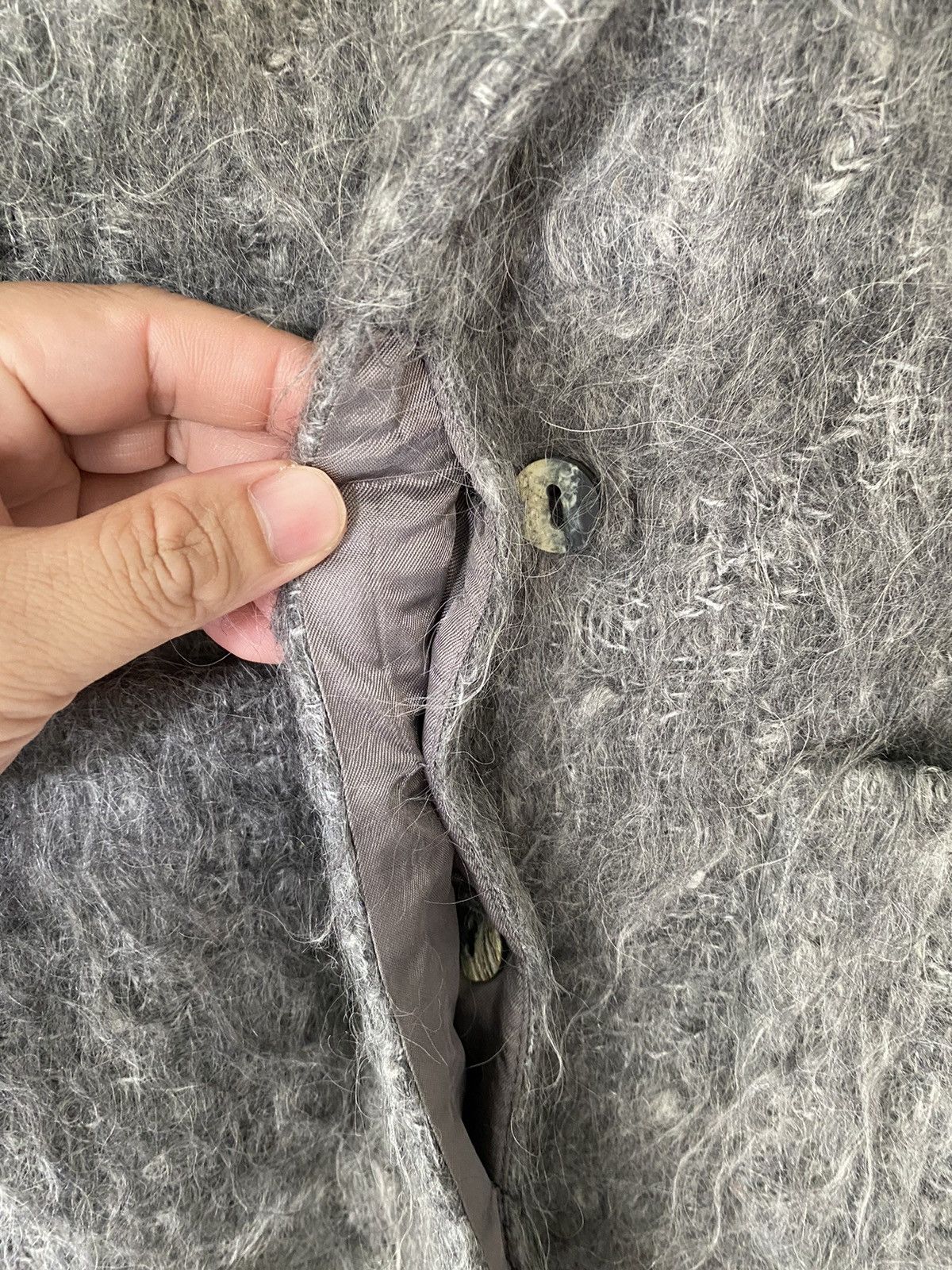 Valentino 1990s Oliver by Valentino MOHAIR long Jacket Size M / US 6-8 / IT 42-44 - 12 Thumbnail