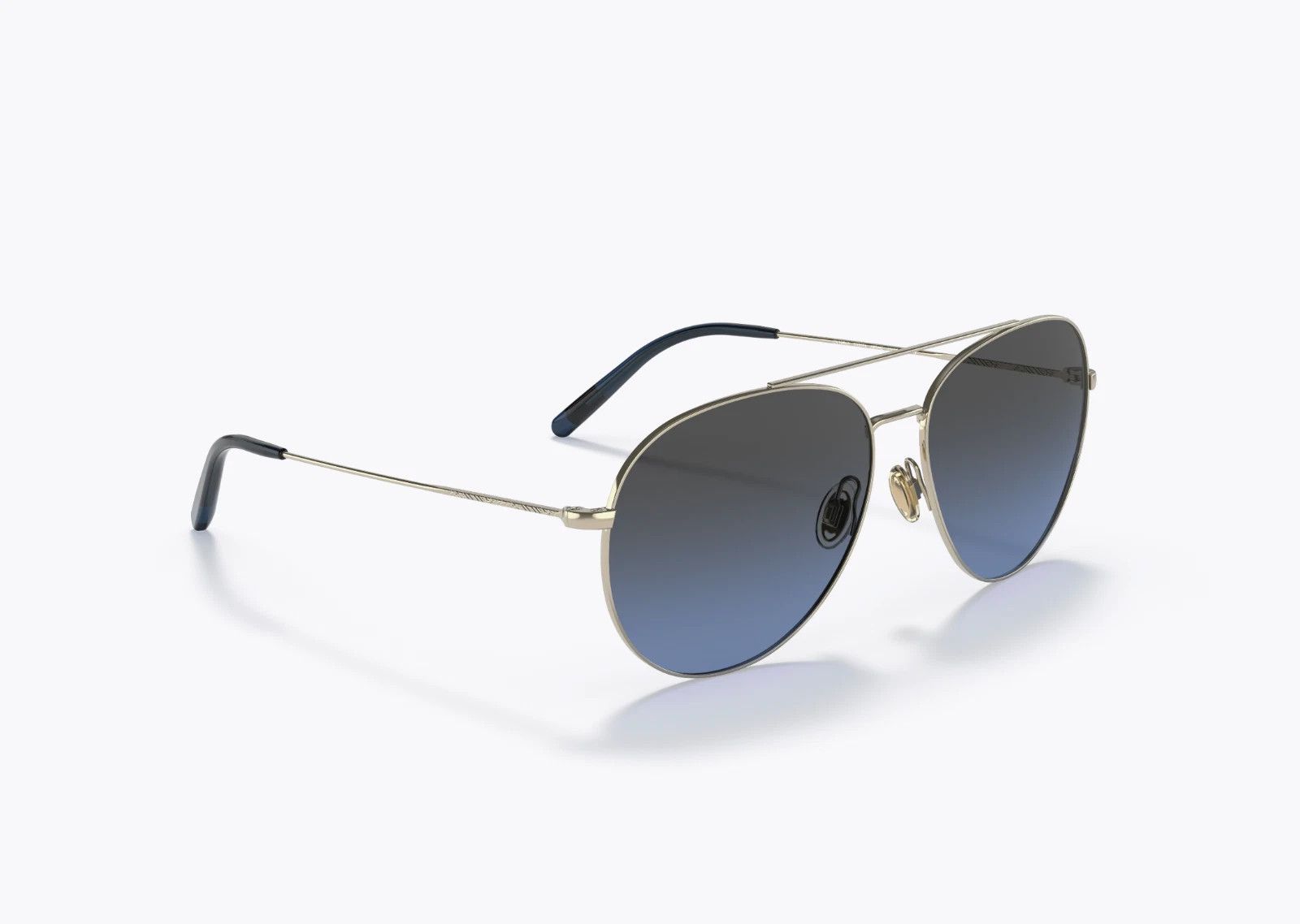 Oliver Peoples Airdale Aviator Blue Polarized Gradient Sunglasses Size ONE SIZE - 6 Thumbnail