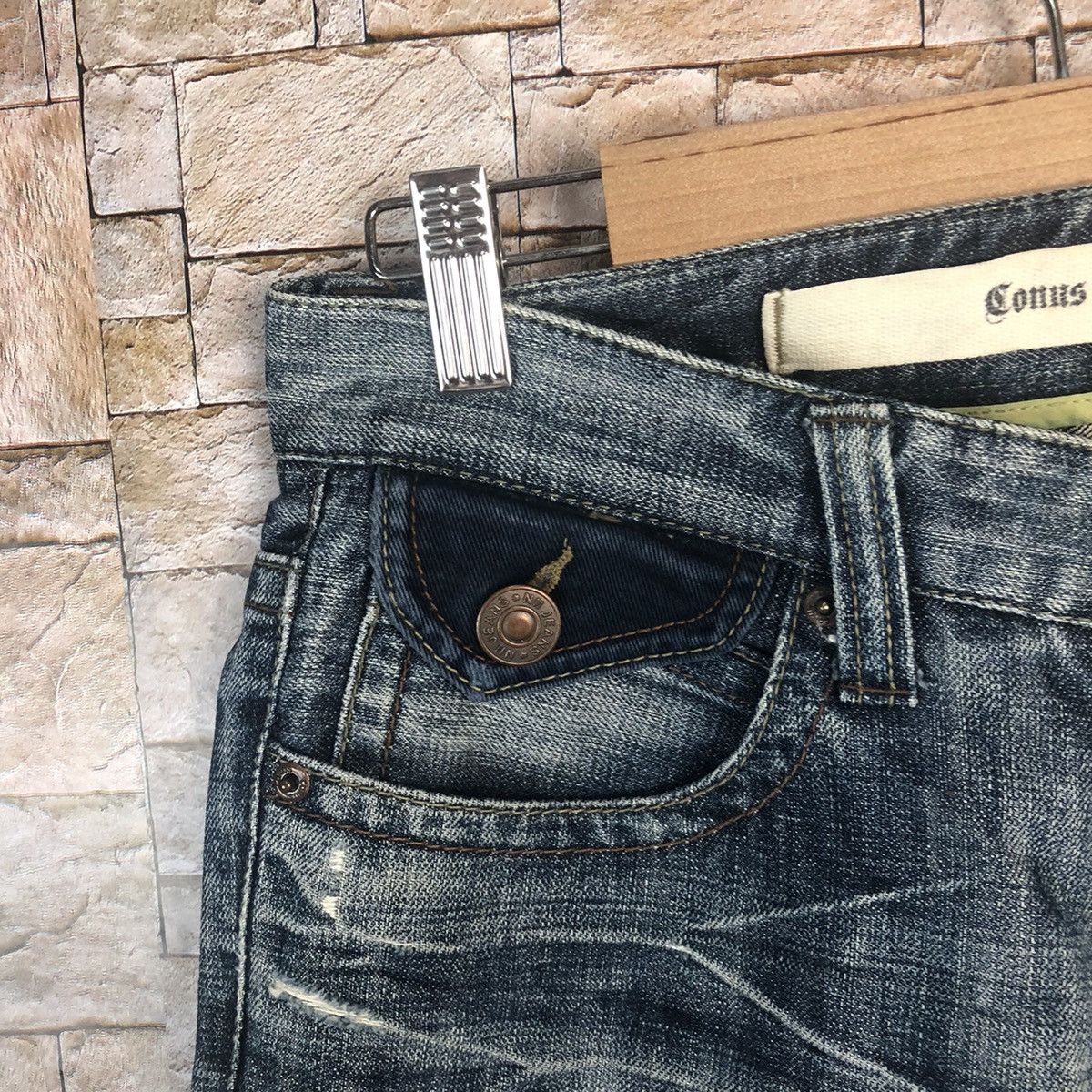 Japanese Brand Conus Jeans Blue Distressed Denim Pants #A56 Size US 31 - 8 Thumbnail