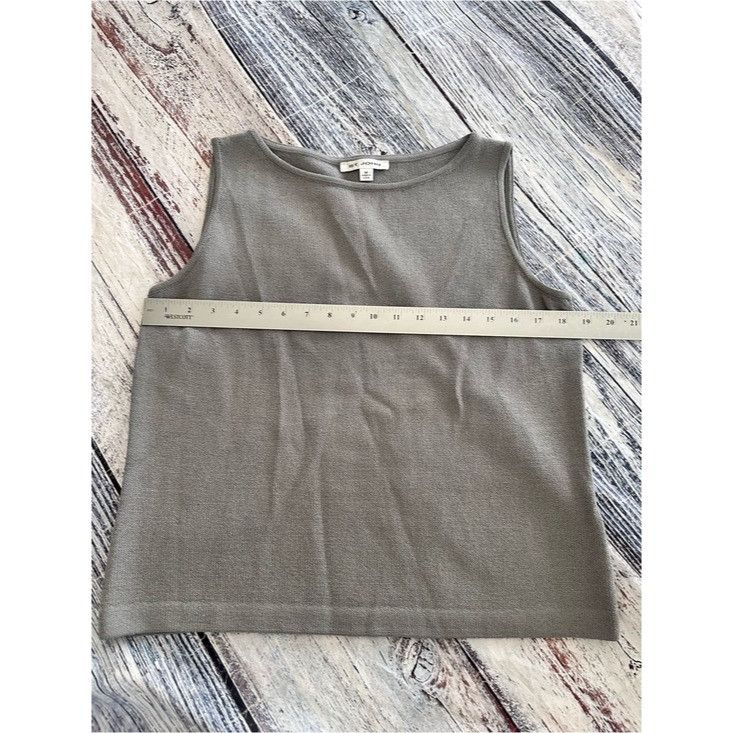 St. John St. John Classic Sleeveless Gray Knit Tank Top Size M / US 6-8 / IT 42-44 - 5 Thumbnail