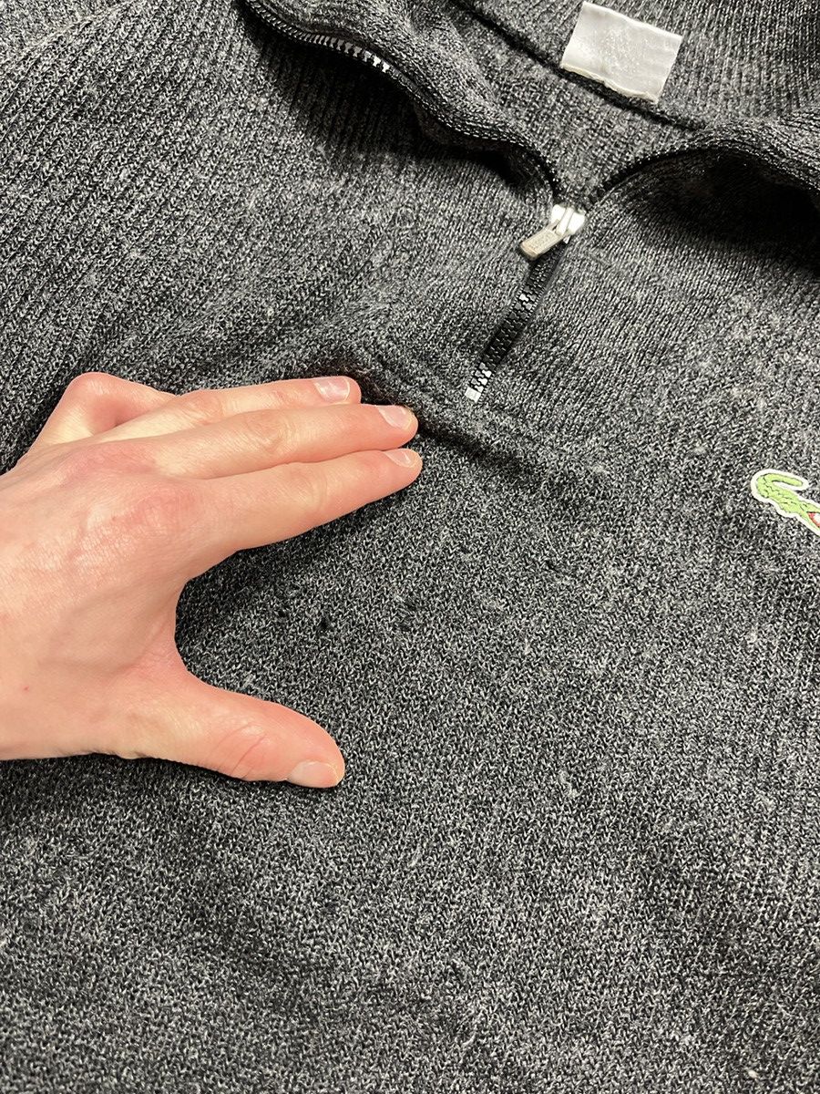 Lacoste × Vintage Vintage Rare Lacoste Made in France Wool Zip Sweater Y2K Size US L / EU 52-54 / 3 - 11 Thumbnail