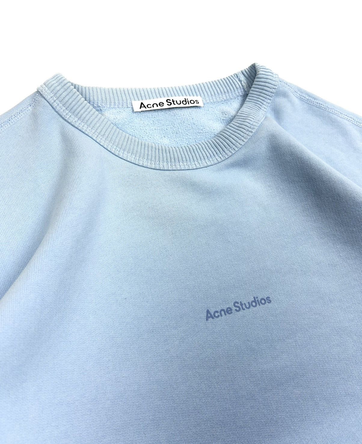 Acne Studios Acne Studios Oversized Blue Logo Sweatshirt Unisex Vintage Size US XS / EU 42 / 0 - 7 Thumbnail