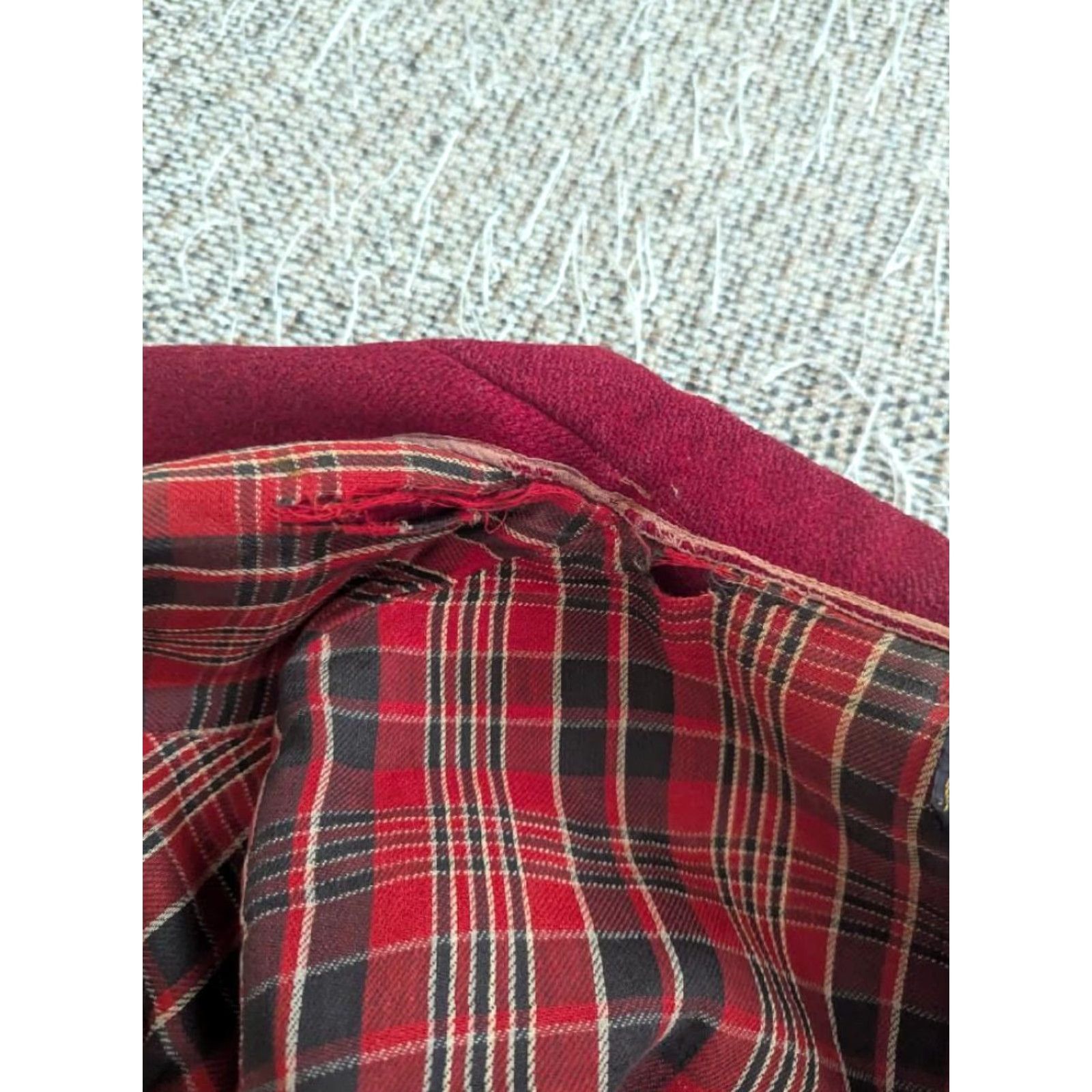 Vintage VINTAGE Soo Woolen Mills jacket Coat Men M Red Boiled Wool 40 1950s Mackinaw Hunting Woolen Mills SOO WOOLEN MILLS jacket Coat 40 Red Mens Size US M / EU 48-50 / 2 - 7 Thumbnail