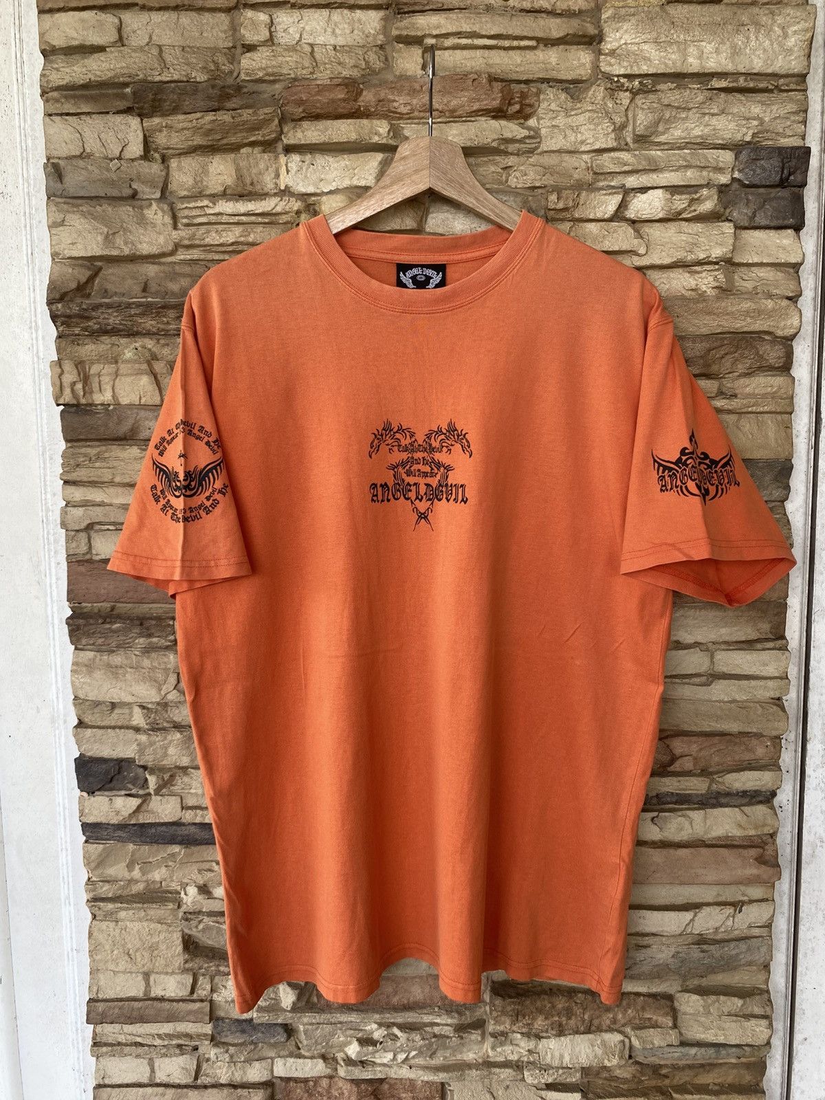 Vintage Vintage Y2K Angel Devil Backhit Tees affliction tribal gothic grunge Size US L / EU 52-54 / 3 - 5 Thumbnail