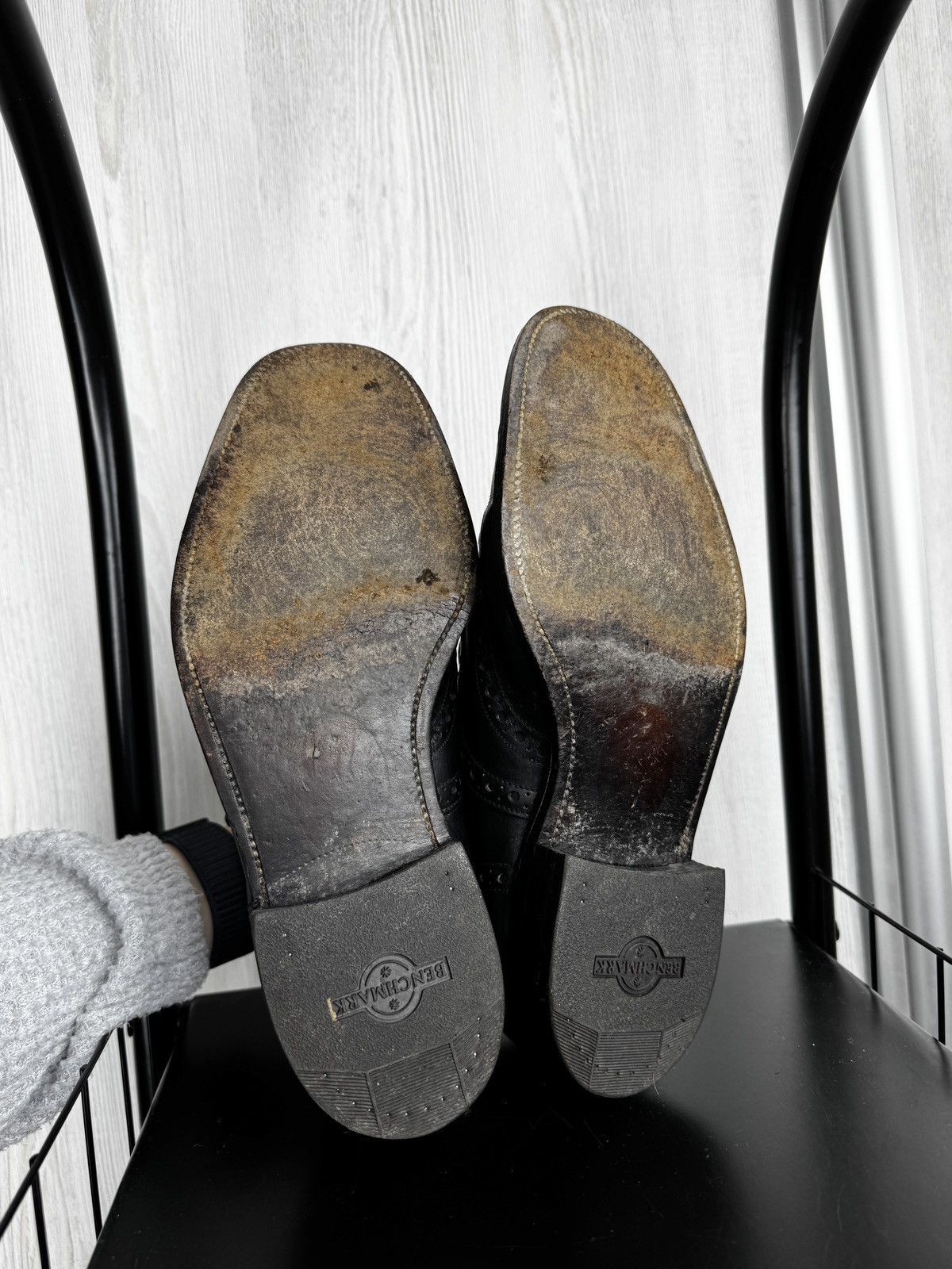 Grenson Grenson England Stanley Wingtip Brogue Oxford Black Leather Size US 7.5 / EU 40-41 - 7 Thumbnail