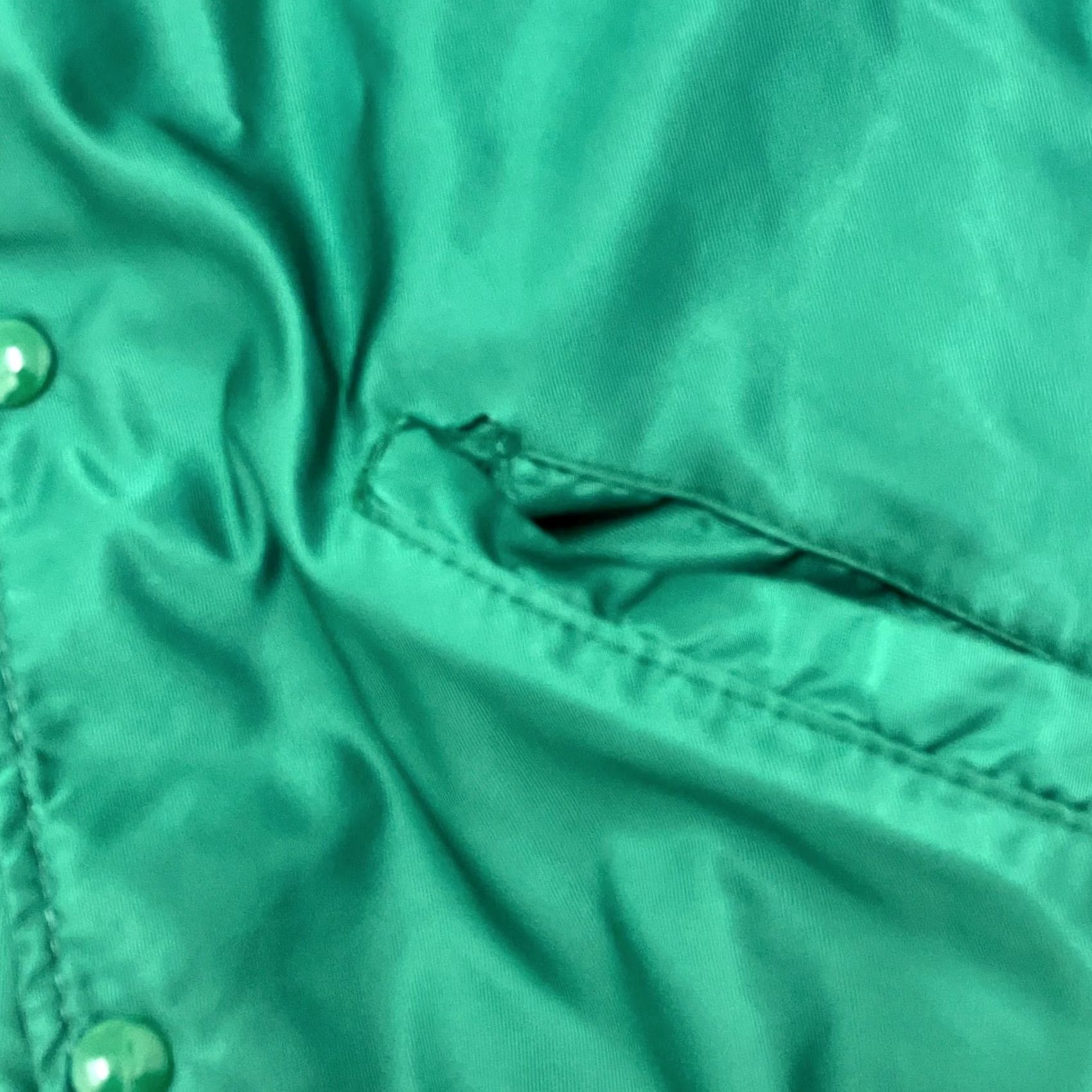 Vintage Vintage DeLong Jacket Varsity Bomber Green Satin Made in USA Mens Medium Size US M / EU 48-50 / 2 - 5 Thumbnail