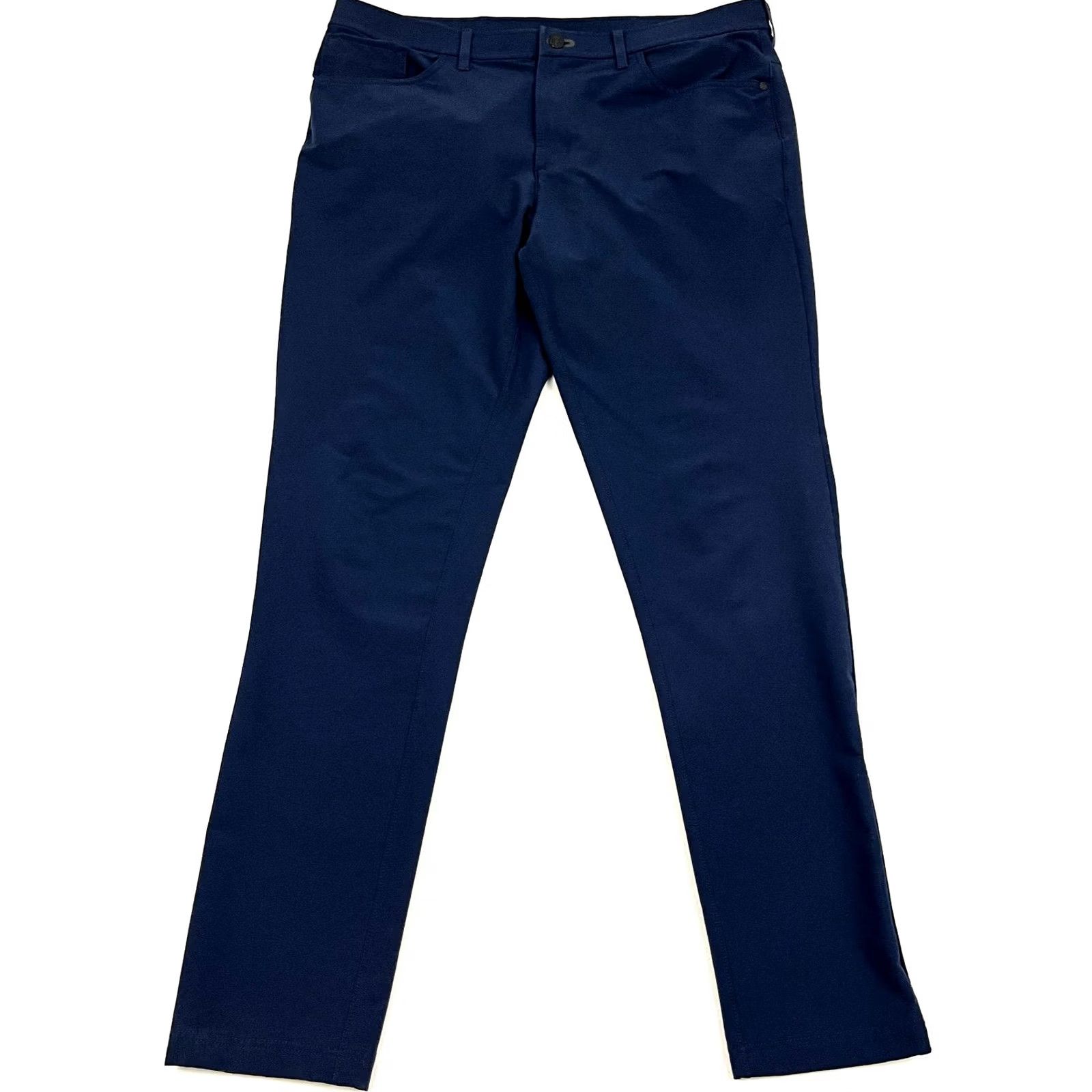 Vintage Public Rec Dealmaker Pants Mens 36x31 Slim Straight Navy Blue Travel Golf Chino Pants Regular Blue Mens Size US 36 / EU 52 - 2 Thumbnail