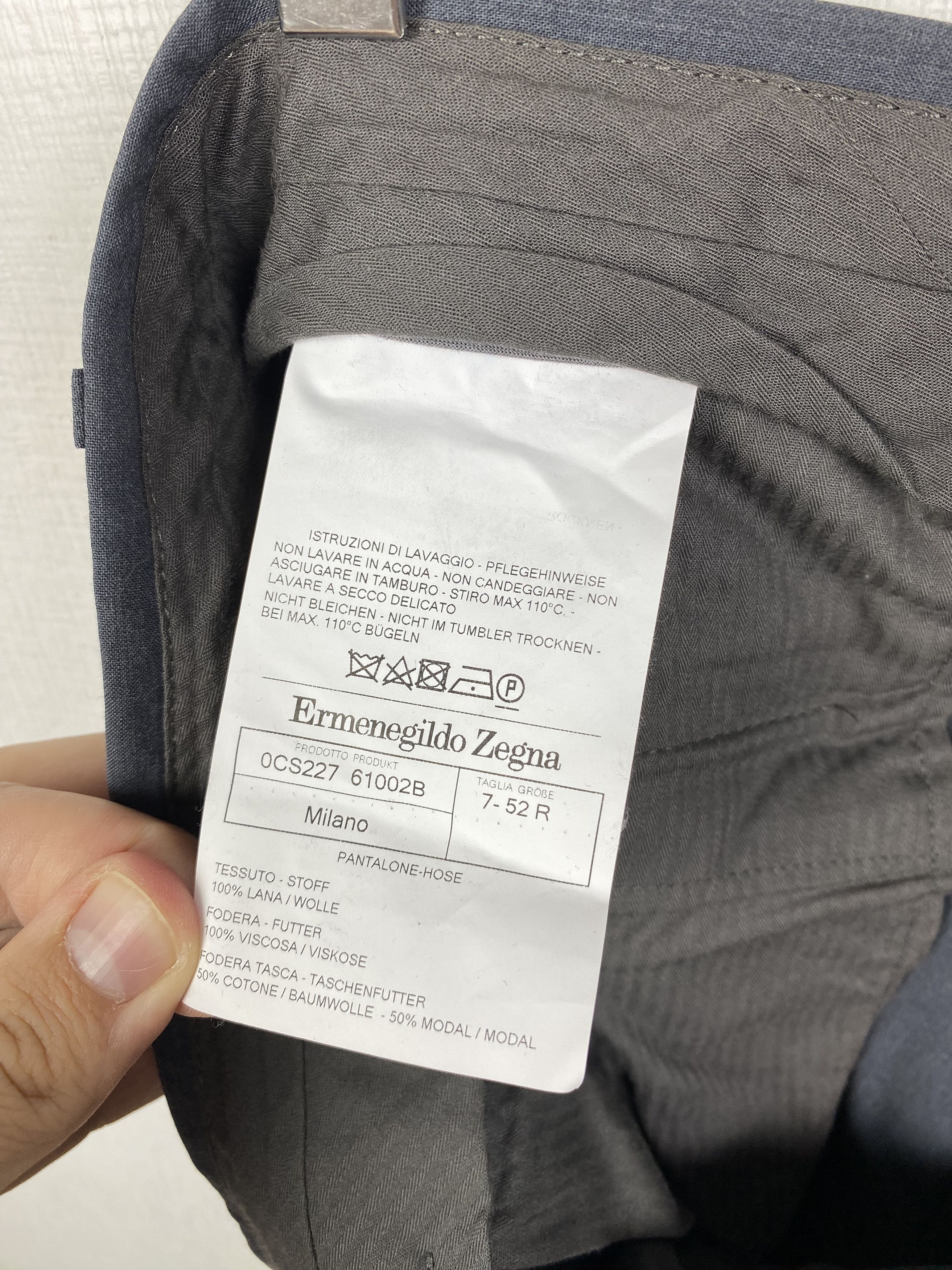 Ermenegildo Zegna Ermenegildo Zegna Wool Men Dress Pants size 52 Size US 36 / EU 52 - 8 Thumbnail