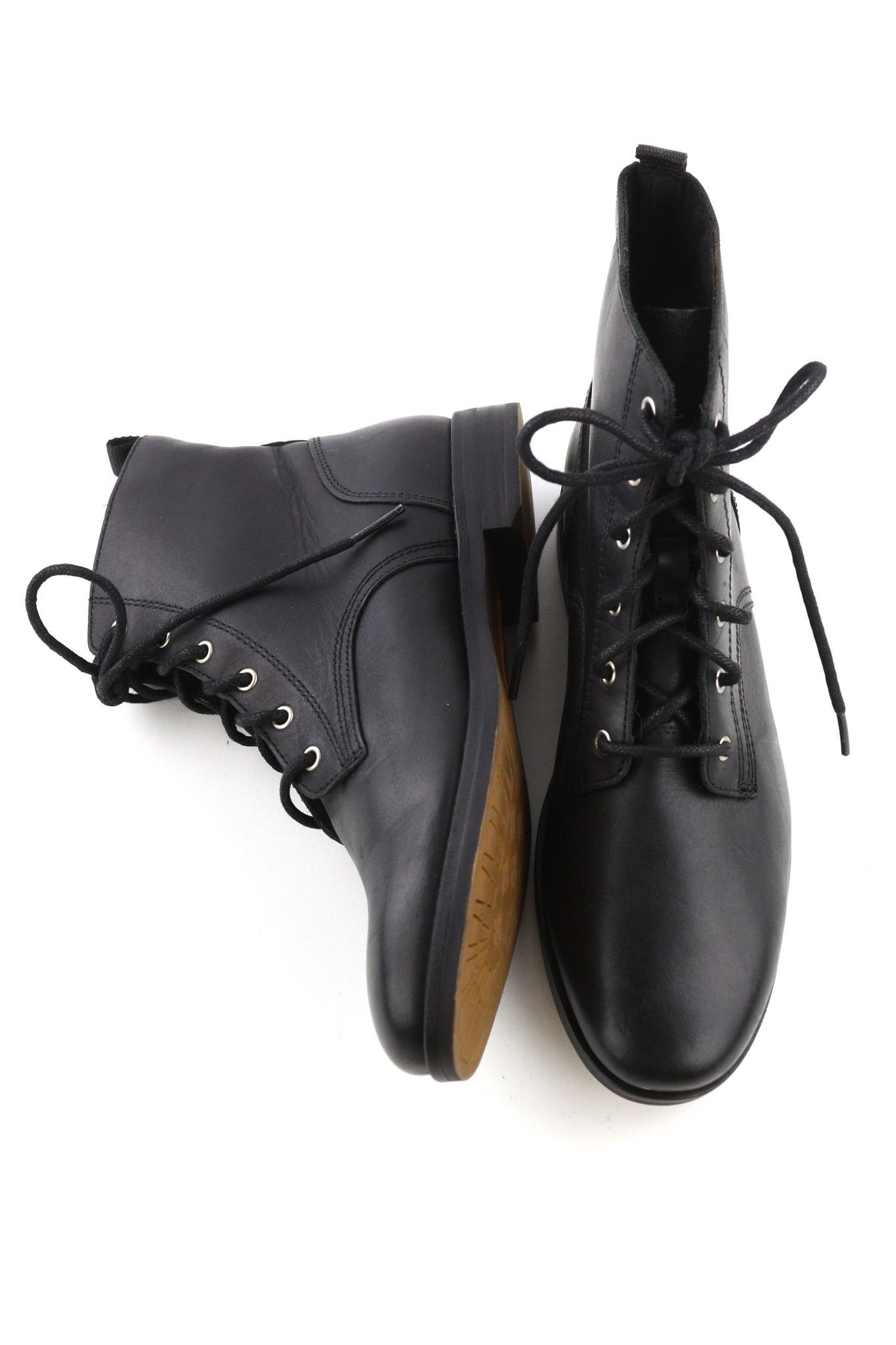 Timberland A21ED-A5819 EU38/38.5 Black Leather High Top Shoes 81163 Size US 7 / IT 37 - 7 Thumbnail