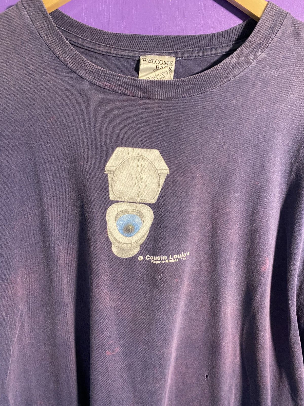 Other Vintage 90s Its all downhill from here toilet tee Size US L / EU 52-54 / 3 - 3 Thumbnail