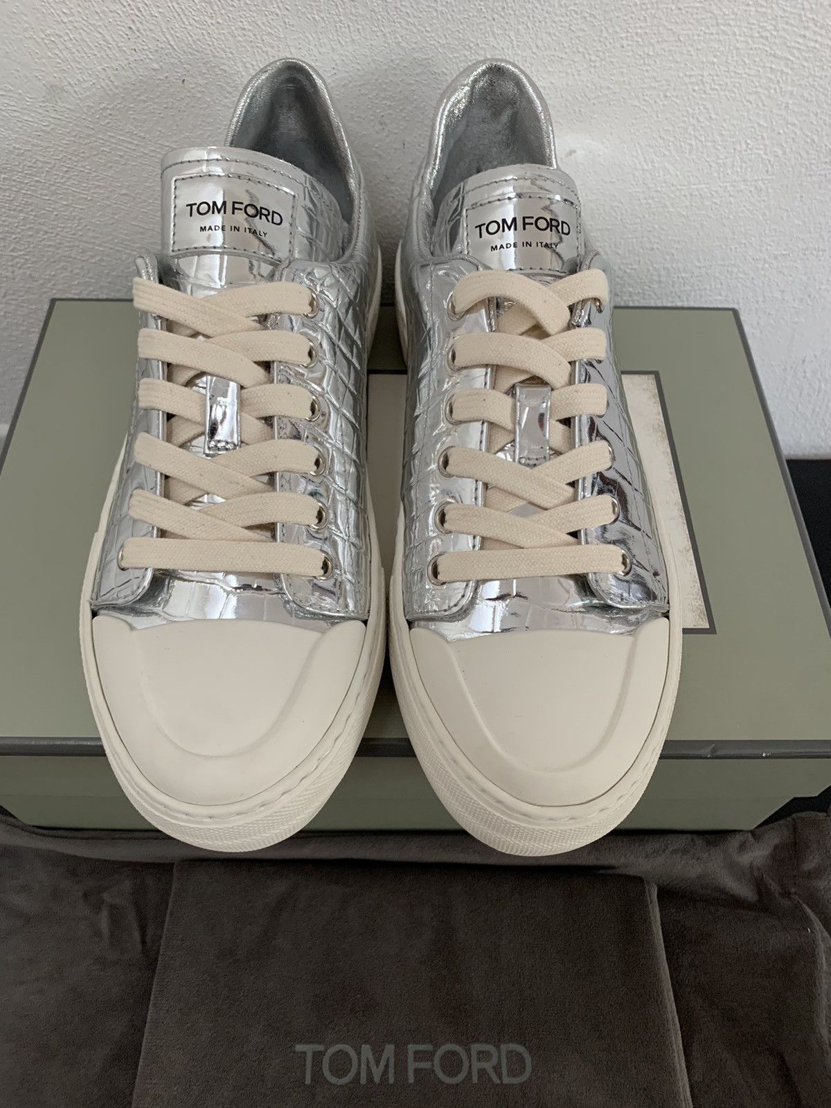 Tom Ford Tom Ford Leather Sneakers Size US 7 / IT 37 - 6 Thumbnail