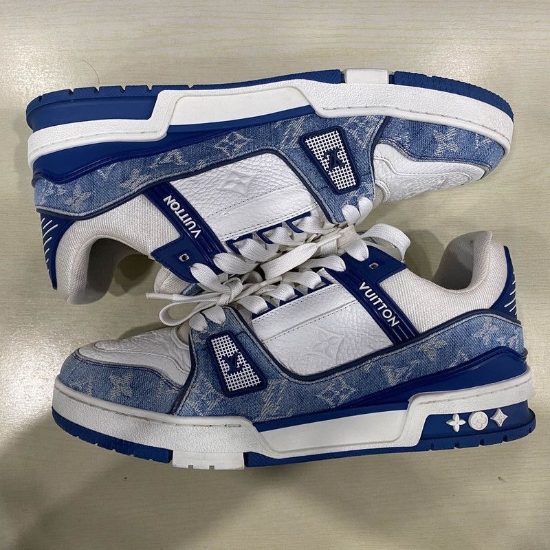 Louis Vuitton Louis Vuitton Denim Style Low-Top Sneakers -2508 Size US 9.5 / IT 39.5 - 7 Thumbnail