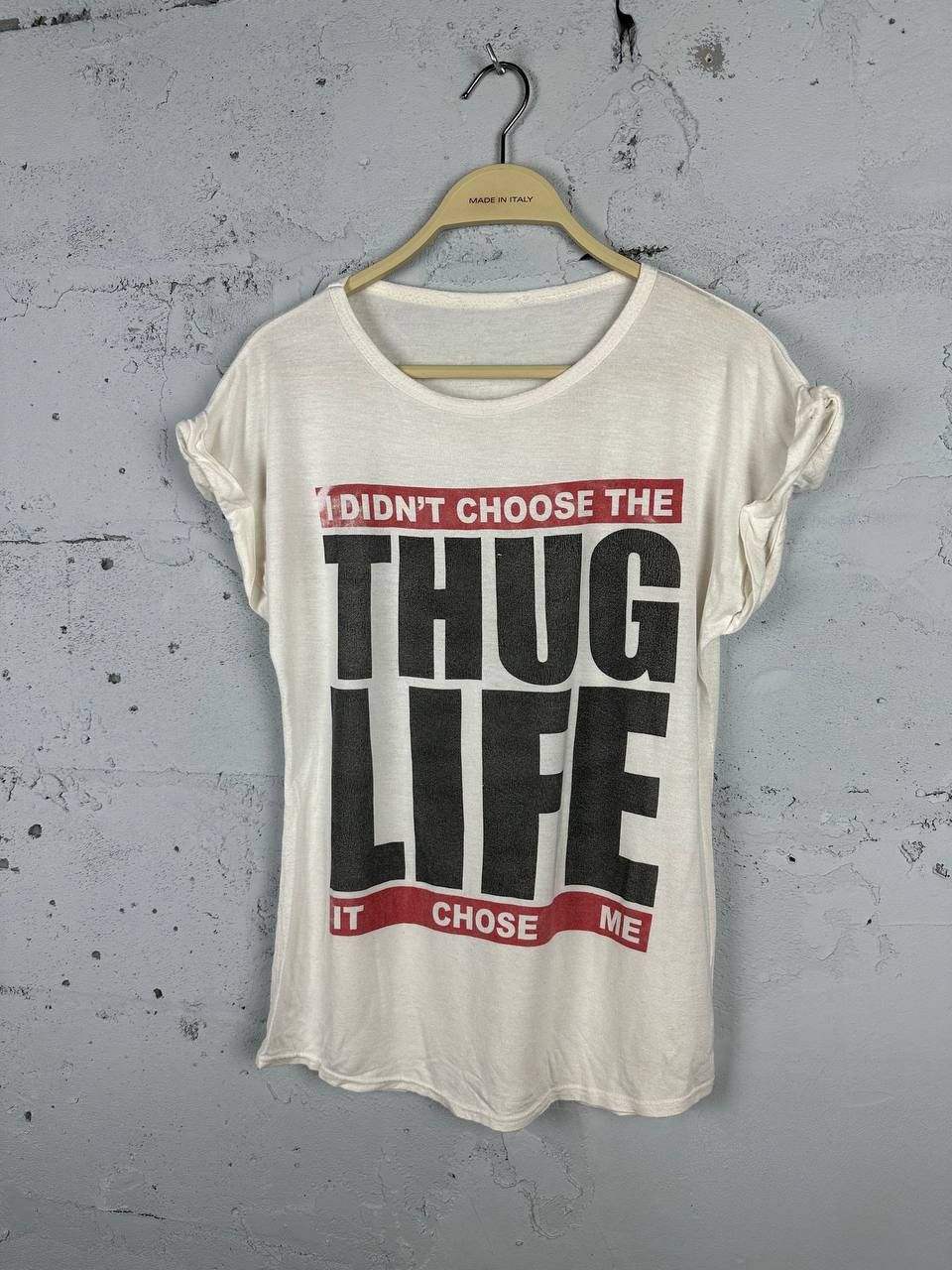 Other Avantgarde Y2K Opium Hype Thug Life White Tank Top Size M / US 6-8 / IT 42-44 - 2 Thumbnail