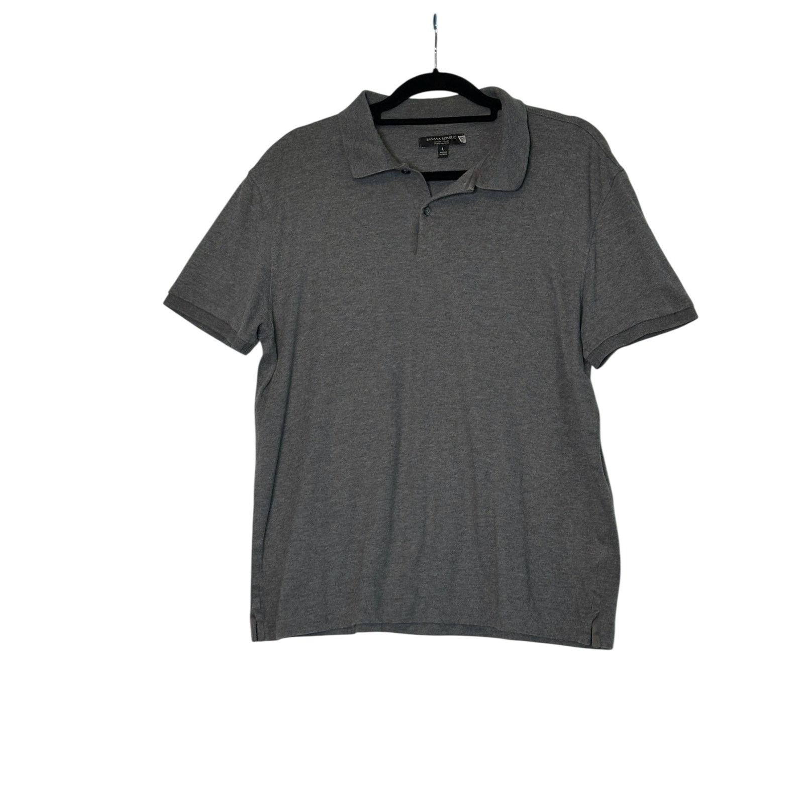 Banana Republic Banana Republic gray short sleeves polo shirt size Large Size US L / EU 52-54 / 3 - 1 Thumbnail