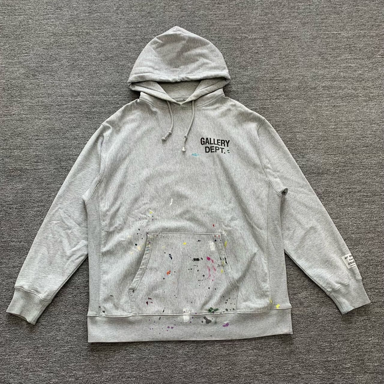 Gallery Dept. gray splatter hoodie from Gallery Dept Size US XL / EU 56 / 4 - 1 Thumbnail