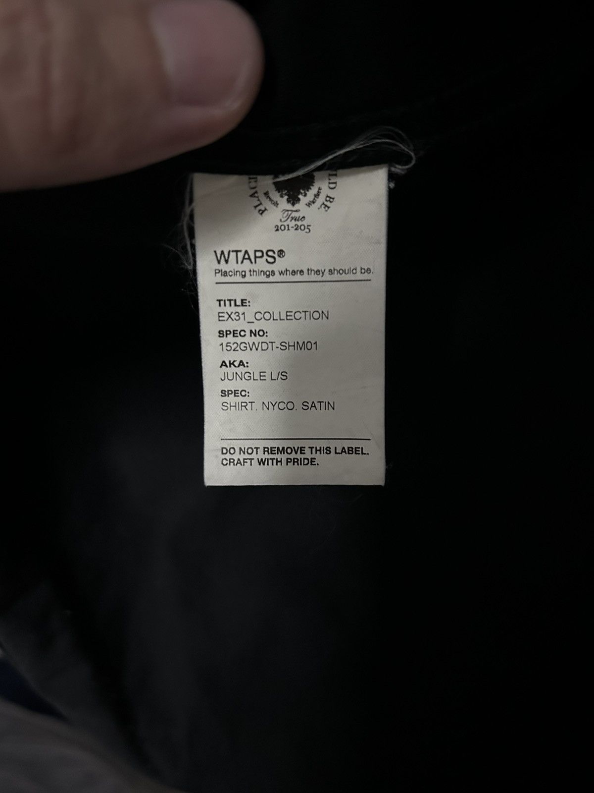 Wtaps Wtaps M65 Jacket in black. Size Large | Grailed