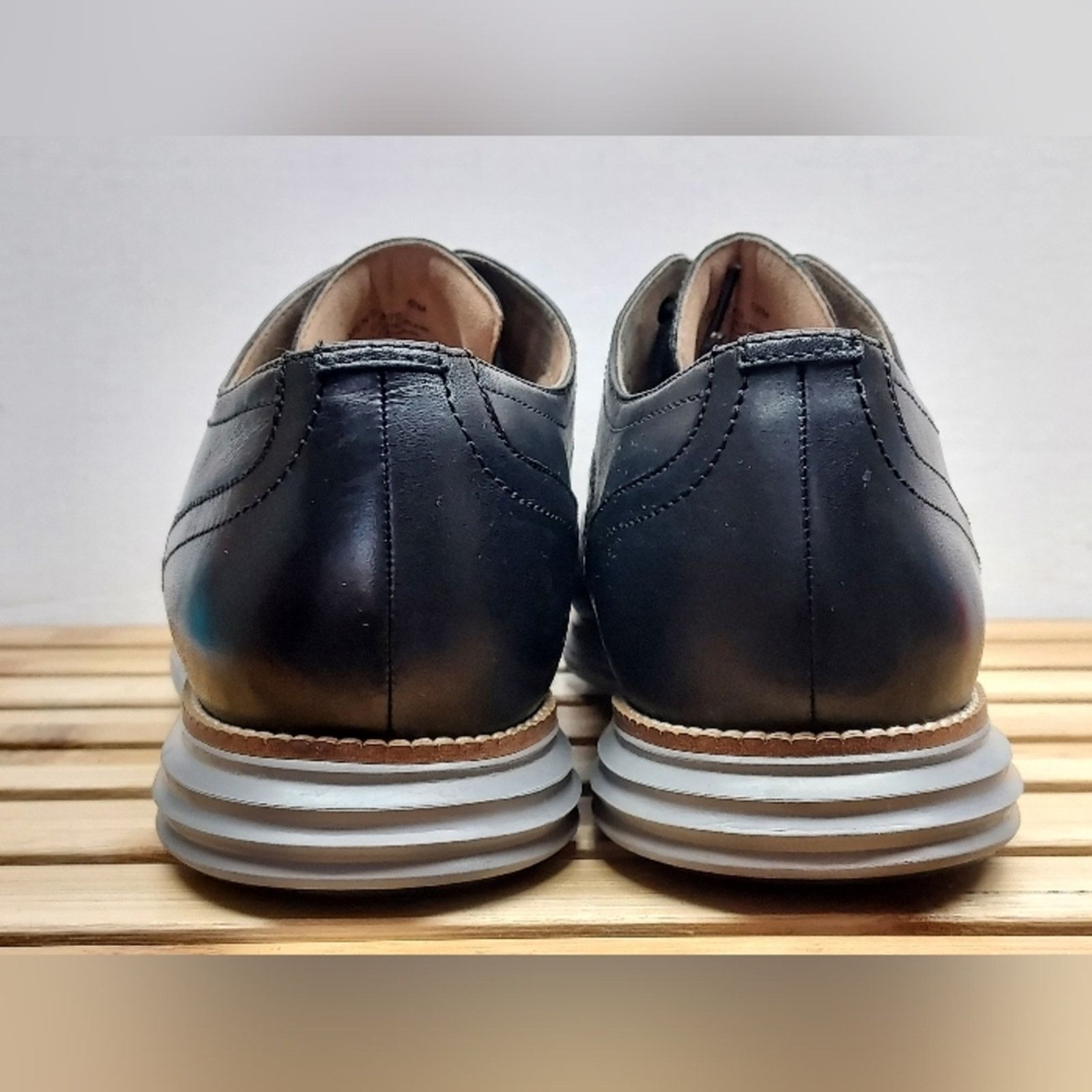 Cole Haan Cole Haan Mens | Black | Grand Wingtip Oxford Shoes Size 12M Size US 12 / EU 45 - 6 Thumbnail