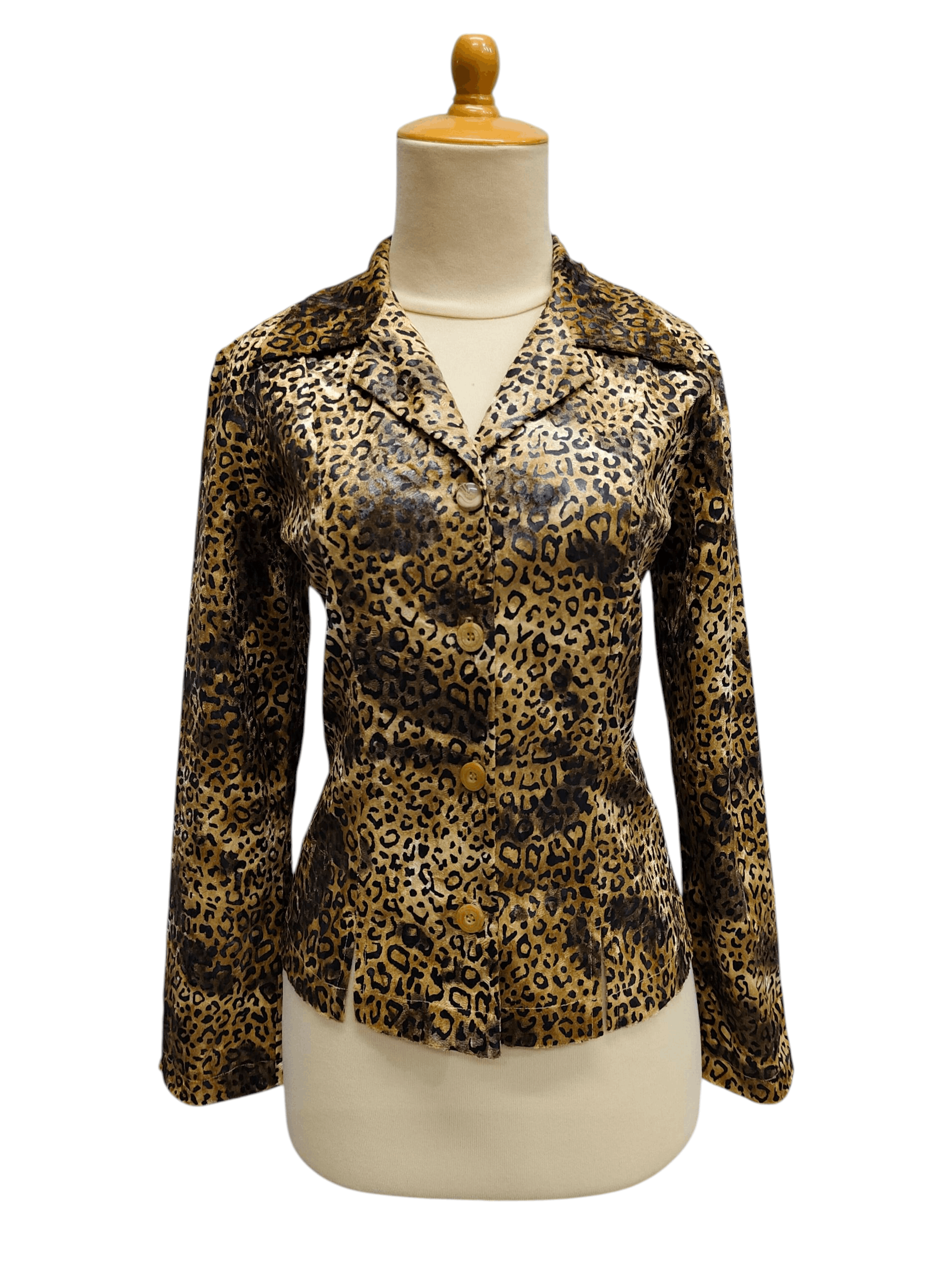 Seditionaries 90s La Garçonne de🇫🇷 Leopard Pattern Y2K Glam Rock Jacket Size S / US 4 / IT 40 - 1 Thumbnail