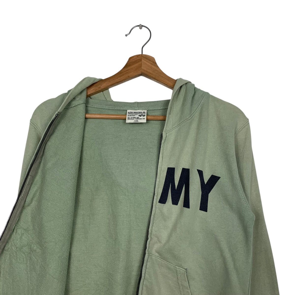 Alpha Industries ALPHA INDUSTRIES ARMY Big Logo Kid Hoodies #1716-C76 Size US M / EU 48-50 / 2 - 10 Thumbnail
