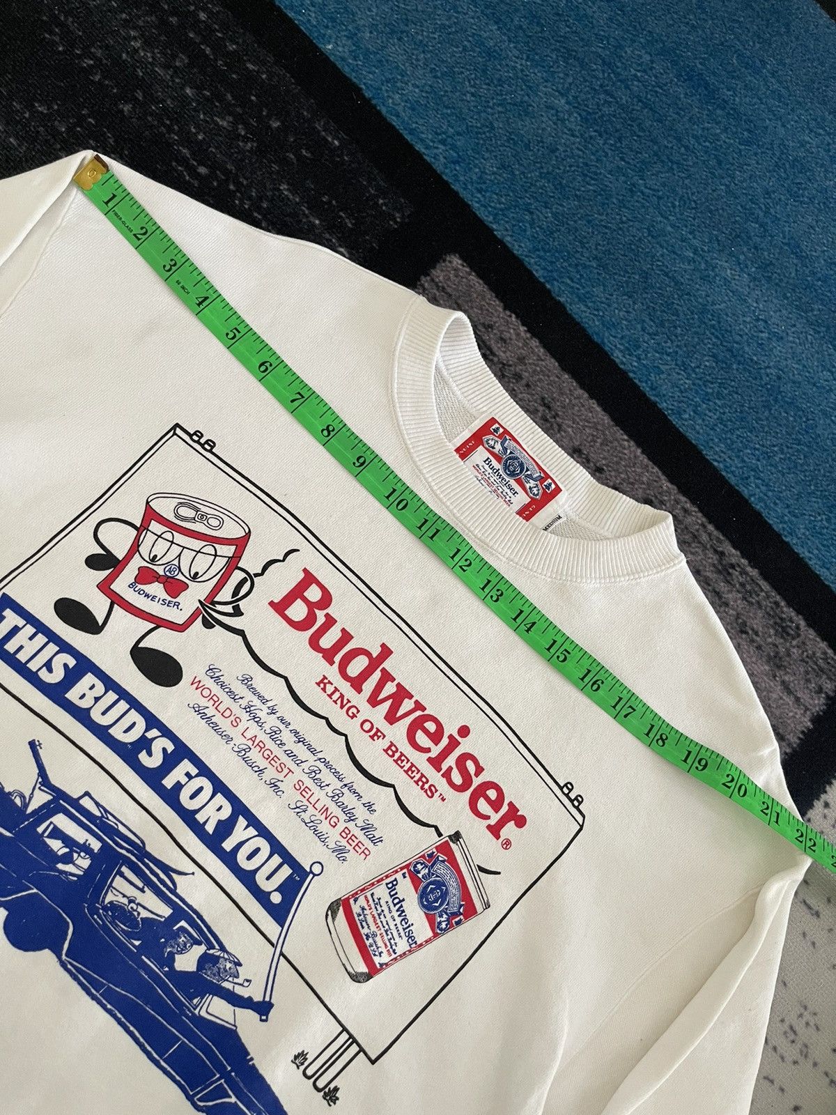 Vintage Vintage Budweiser This Bud’s For You Sweatshirt Size US M / EU 48-50 / 2 - 15 Thumbnail