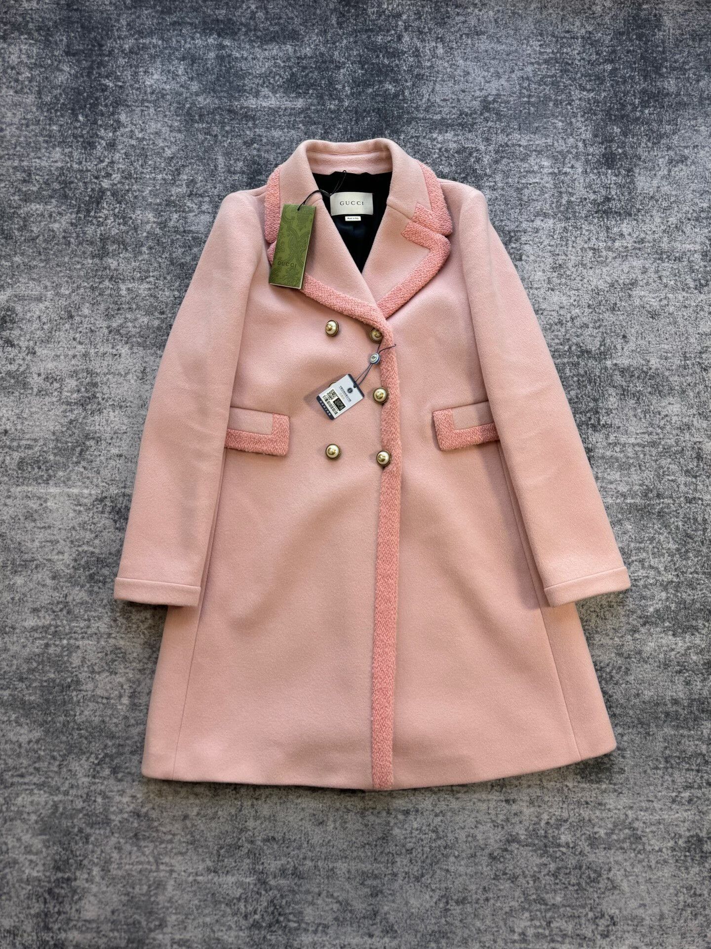 Gucci Gucci Pink Wool Coat Size S / US 4 / IT 40 - 1 Thumbnail
