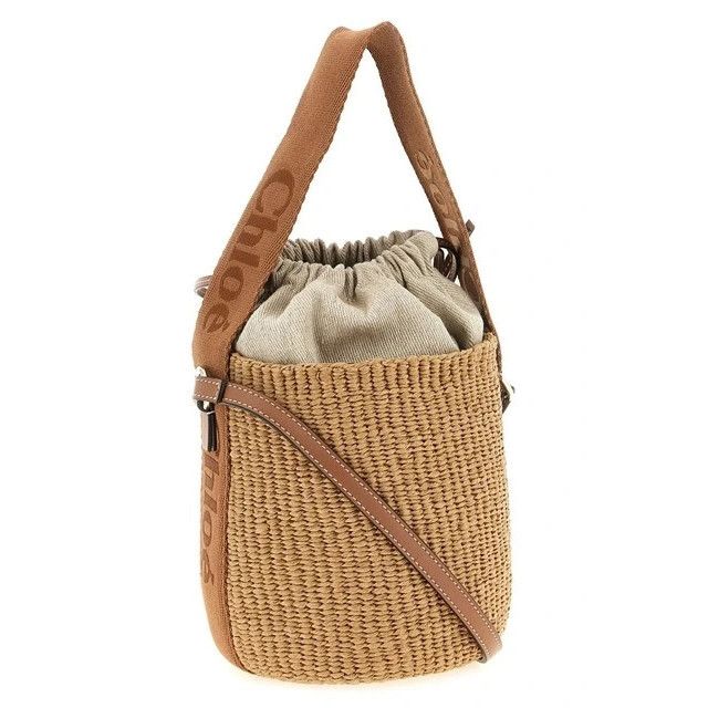 Chloe Chloe Small Brown Raffia Top Handle Bucket Bag New & Authent Size ONE SIZE - 2 Thumbnail