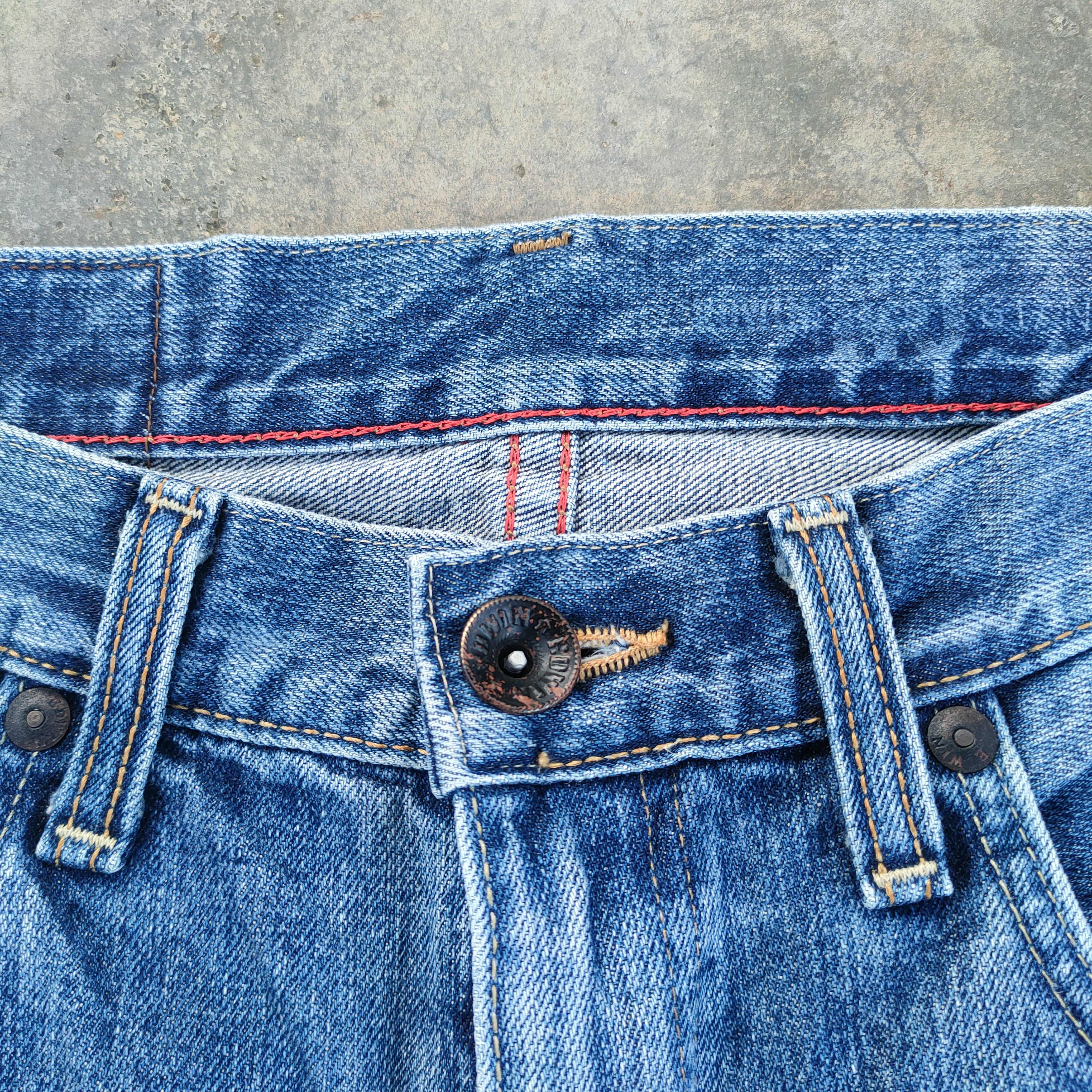 Edwin VINTAGE EDWIN FADED RIPPEP JEAN DENIM PANTS Size US 32 / EU 48 - 4 Thumbnail