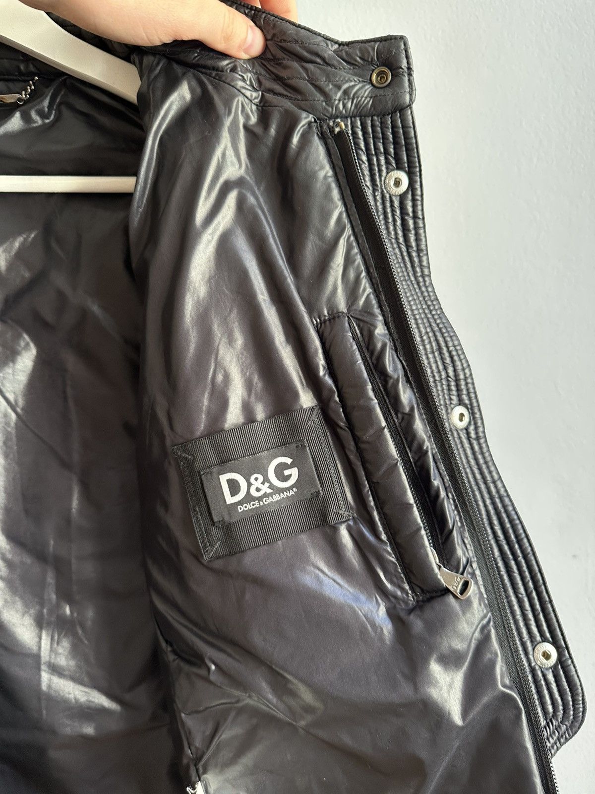 Dolce & Gabbana Dolce & Gabbana 2000s Black Architect Puffer Cropped Jacket Size US M / EU 48-50 / 2 - 10 Thumbnail