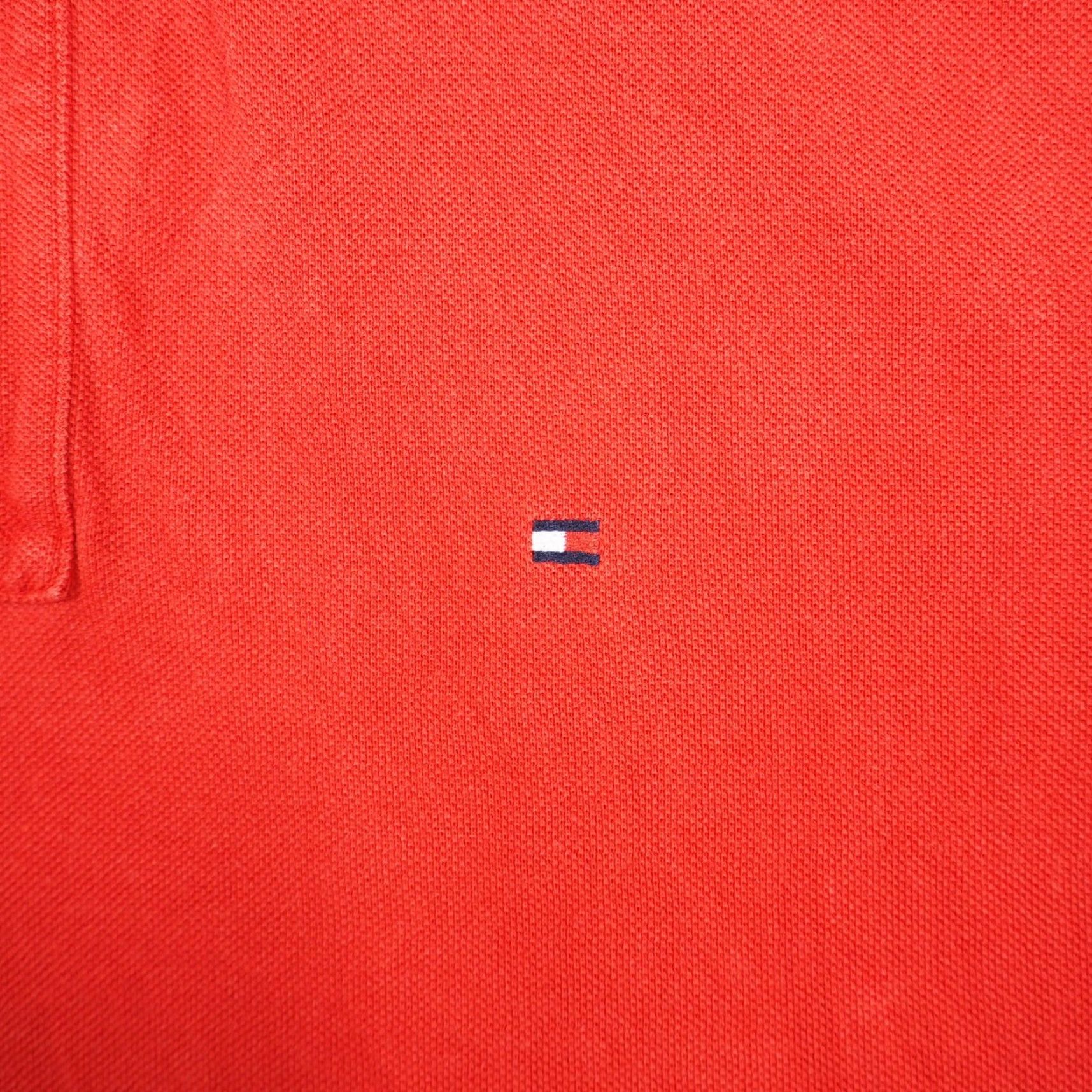 Tommy Hilfiger VINTAGE Tommy Hilfiger Red Short Sleeve Polo Shirt Distressed Men's XL Size US XL / EU 56 / 4 - 2 Thumbnail