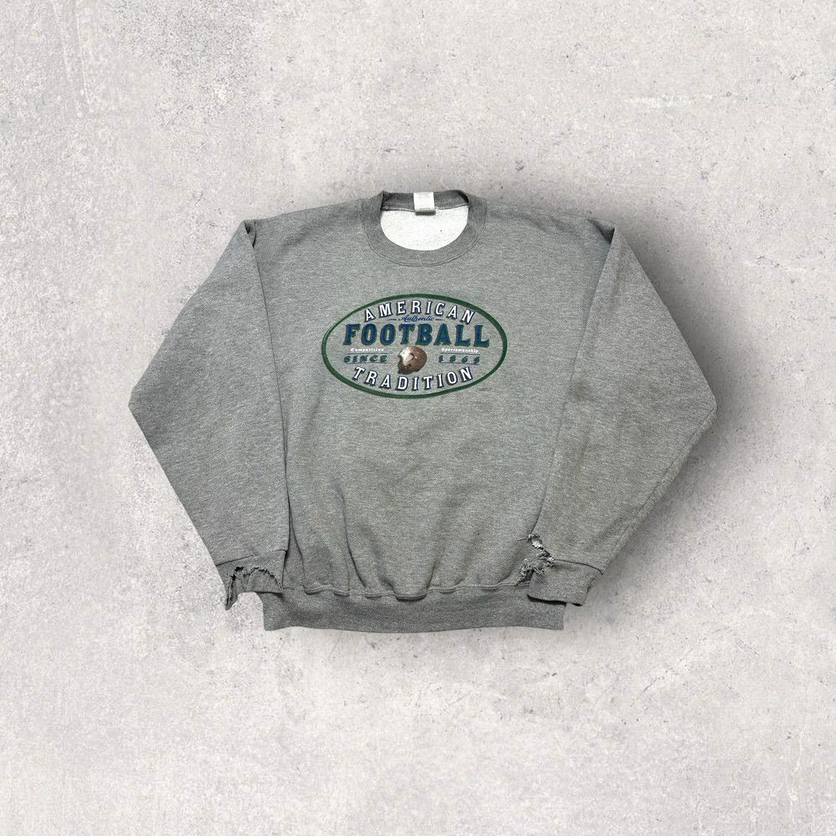 Jerzees × Vintage Vintage Football sweatshirt Size US XL / EU 56 / 4 - 1 Thumbnail