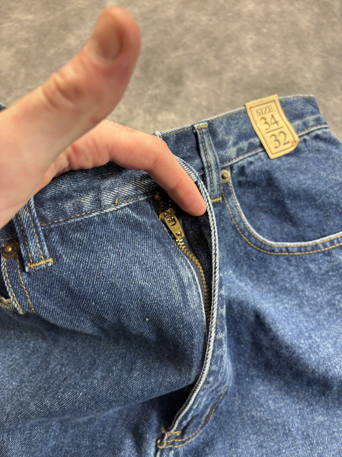 Joe Boxer × Vintage NOS 1990s Denim Jeans 90s Vintage Boxer America Oldstock Size US 34 / EU 50 - 8 Thumbnail