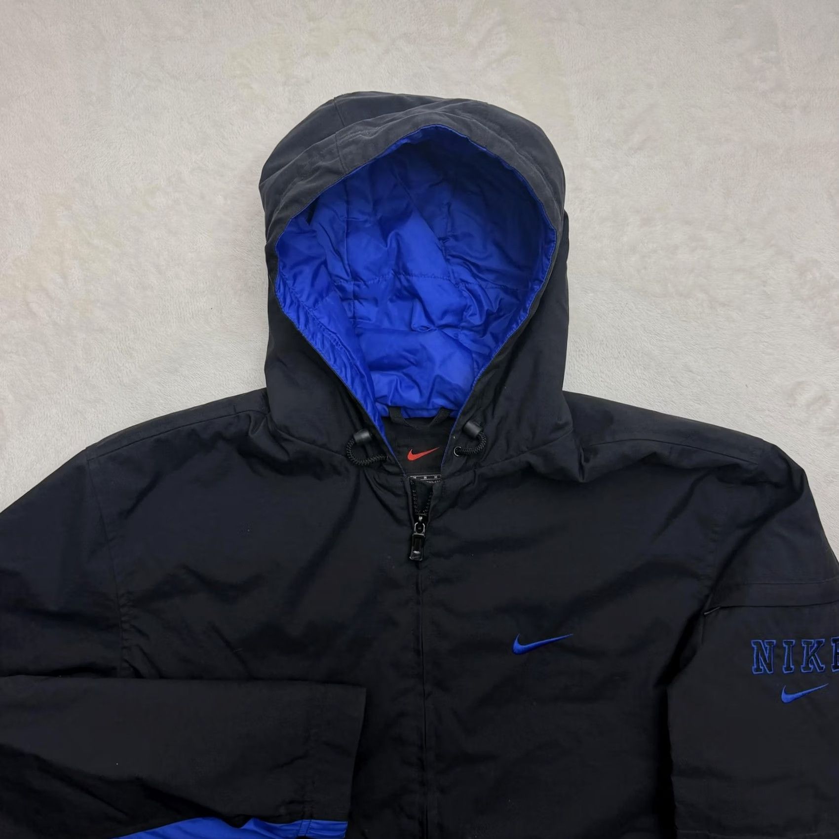 Nike Nike Jacket Mens Medium Black Insulated Hooded Full Zip Lined Size US M / EU 48-50 / 2 - 2 Thumbnail