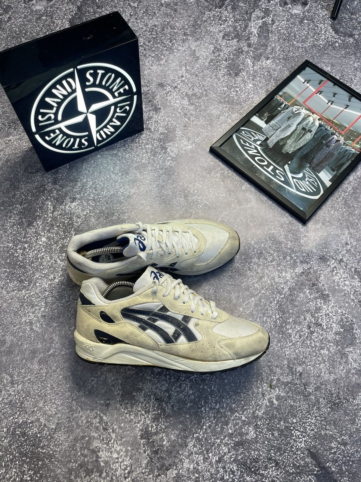 90's Asics Gel Trainer Shoes Sneakers Hype Y2K Vibe in White, Men's (Size 7)