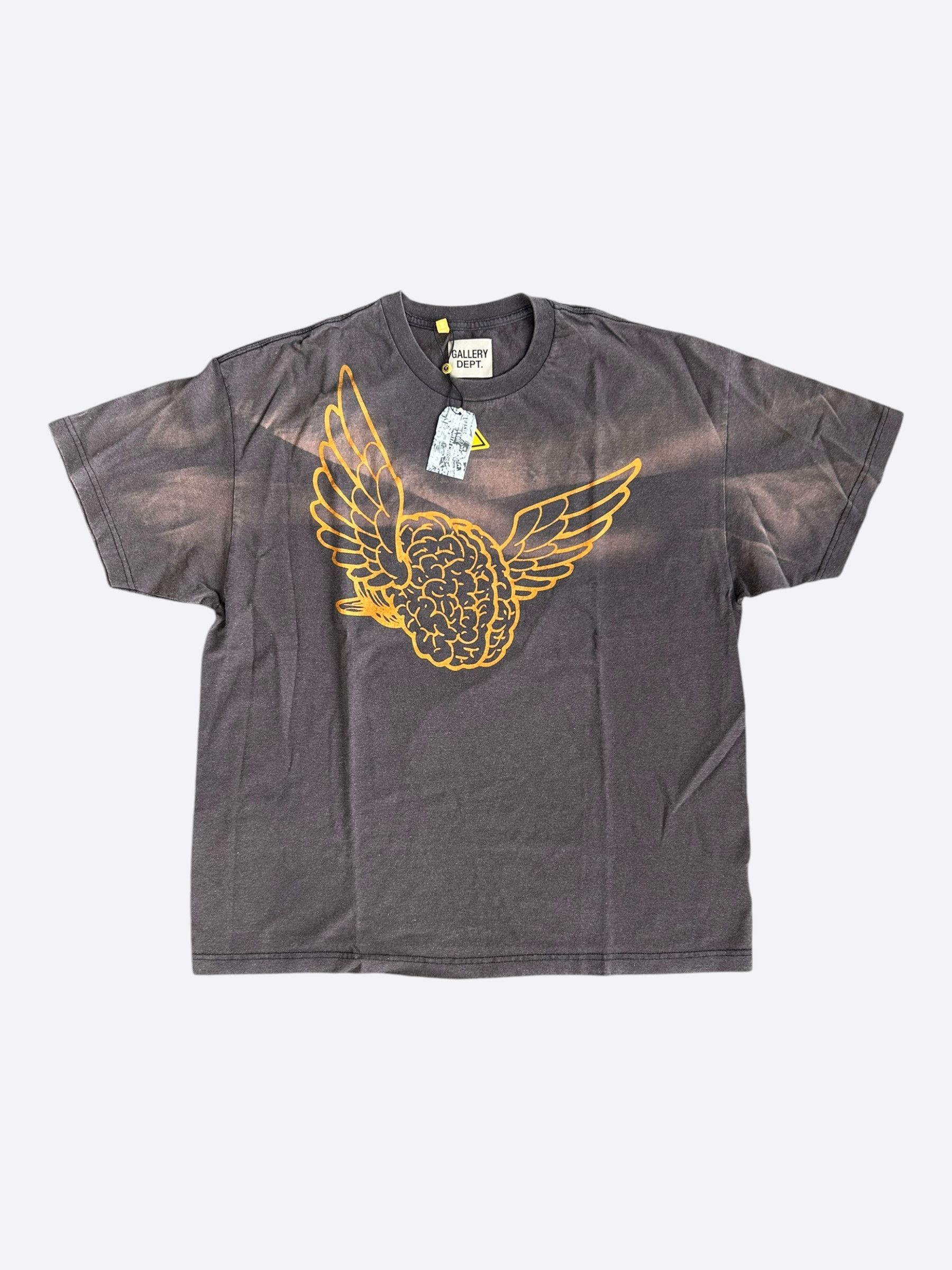Gallery Dept. Gallery Dept Black Big Flying Brain T-Shirt Size US S / EU 44-46 / 1 - 1 Thumbnail