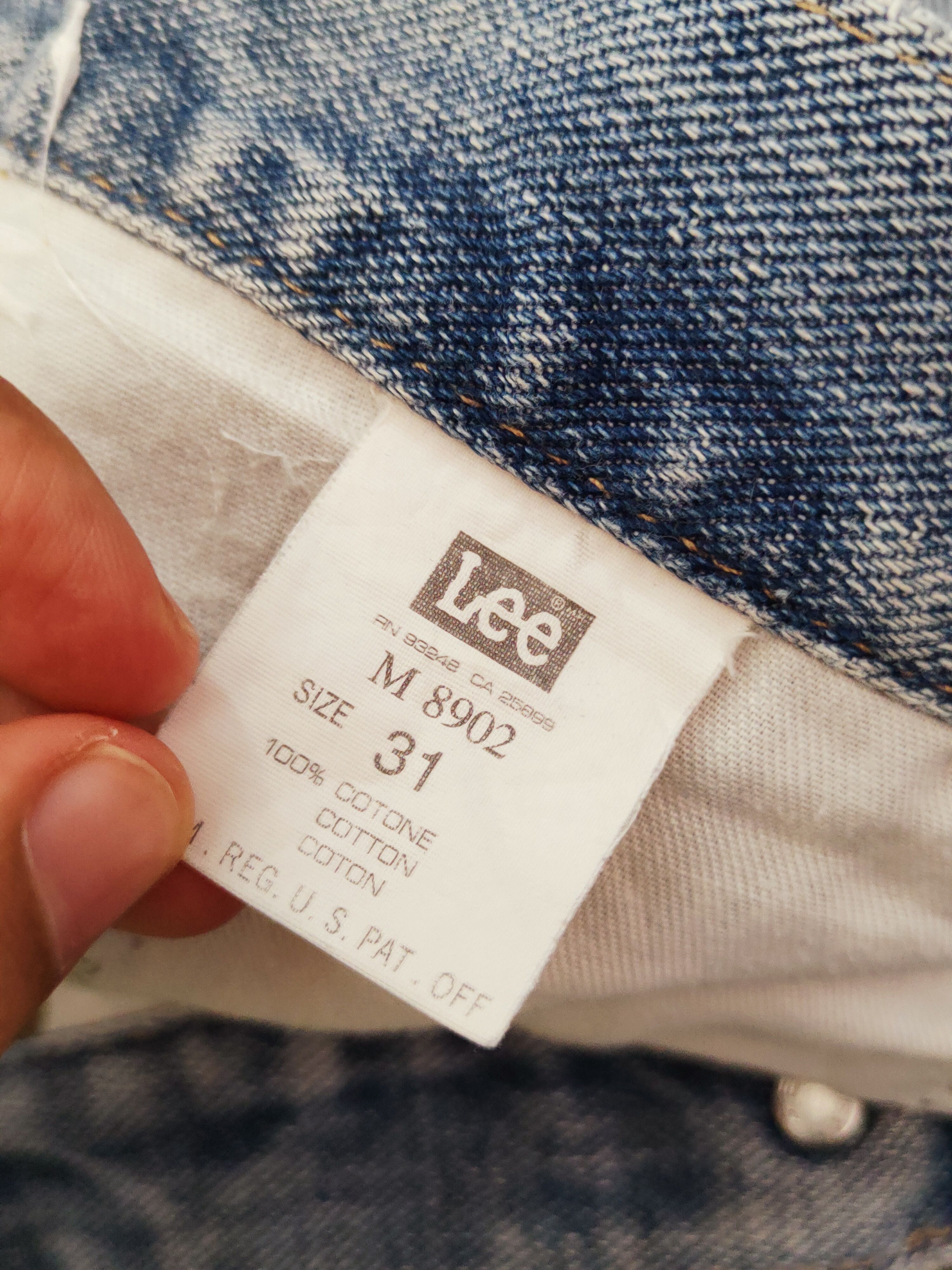 Japanese Brand Lee vintage blue Distressed Ripped Jeans #W652 Size US 32 / EU 48 - 16 Thumbnail