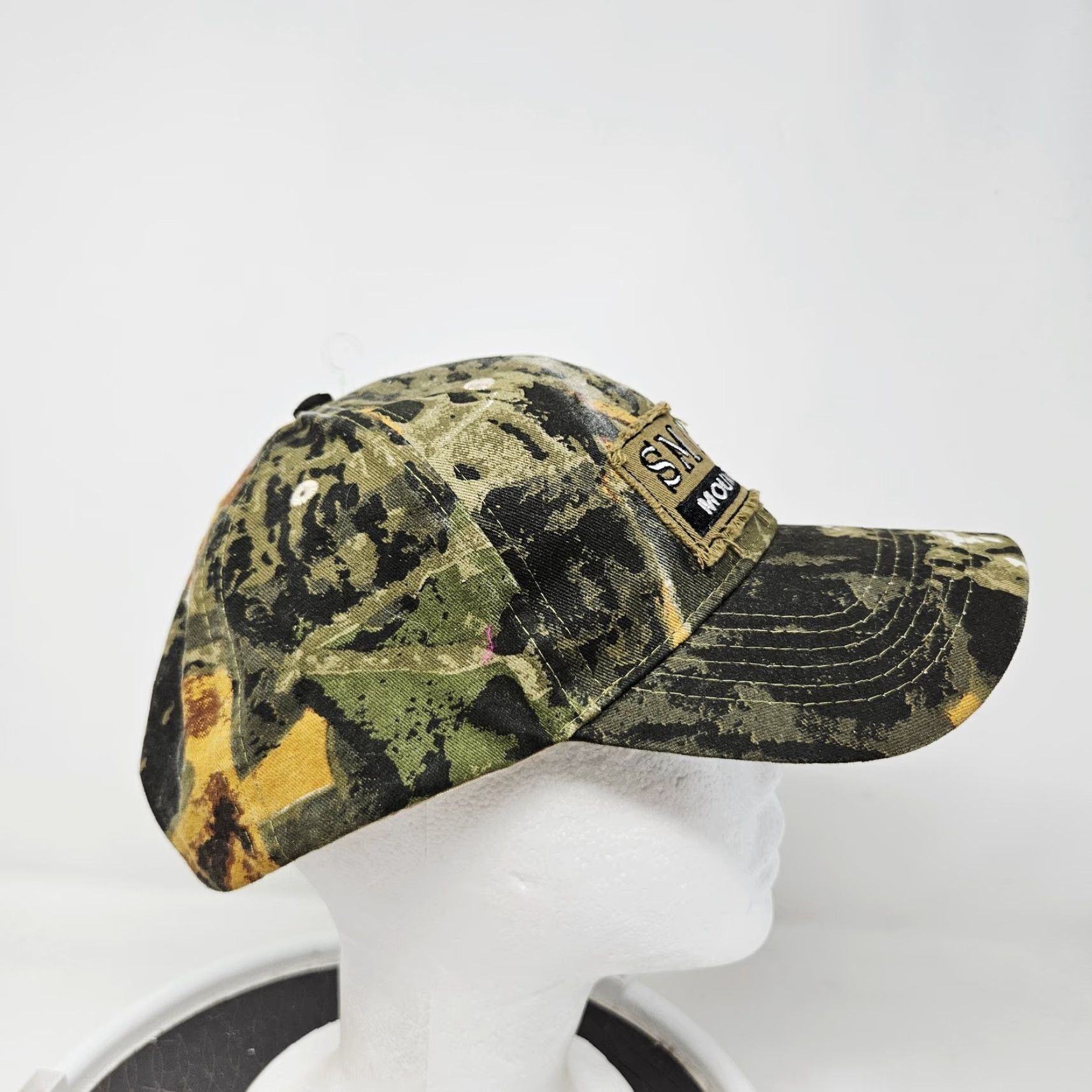 Vintage Jhats Hat Cap Baseball Strap Back One Size Green Camo Mens Smoky Mountains Outdoor Nature Adjustable Camouflage Twill Casual Vintage No N/A Size ONE SIZE - 3 Thumbnail