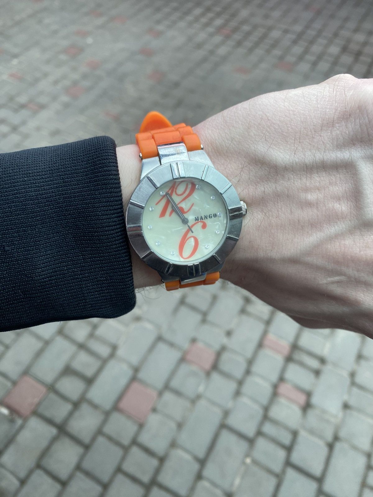 Japanese Brand Mango Orange Silicone Strap Quartz Ladies Sport Watch Size ONE SIZE - 1 Thumbnail