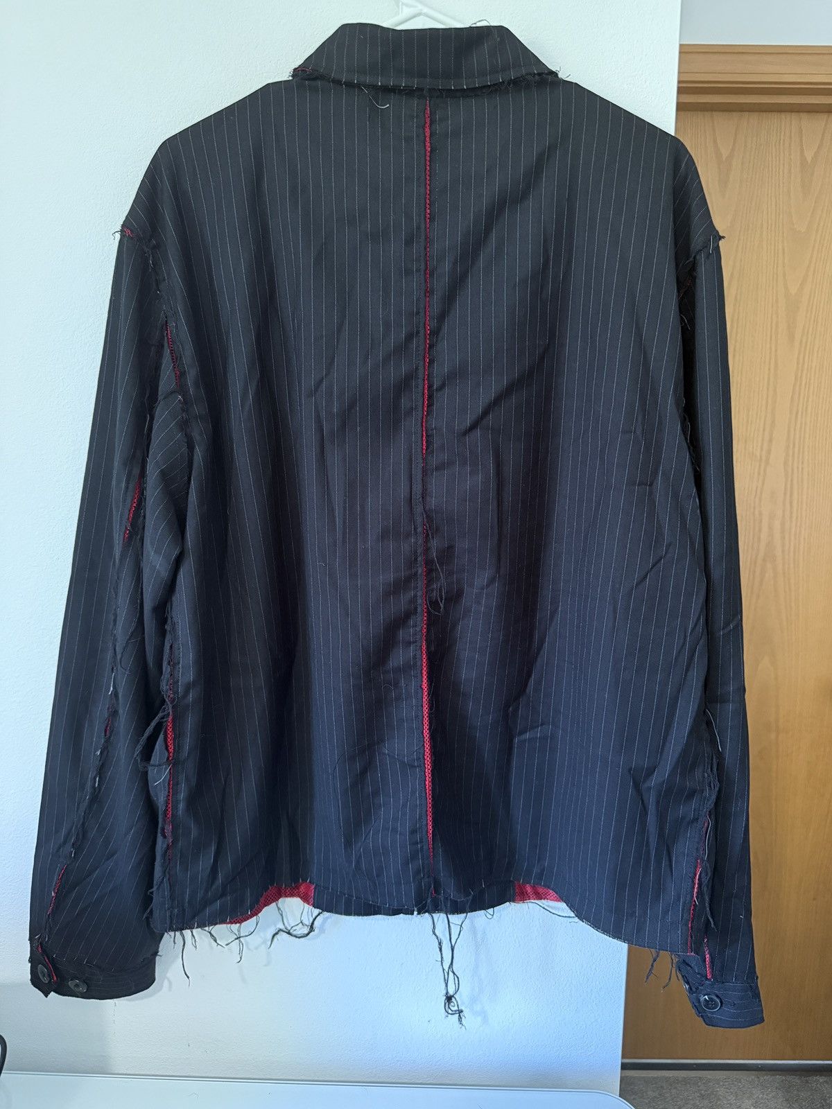 No Maintenance No Maintenance Raw Edge Pinstripe Mechanic Jacket Size US L / EU 52-54 / 3 - 2 Thumbnail