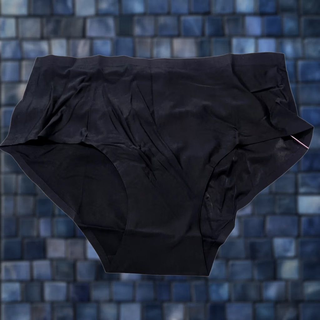 Vintage Cheek Boss Womens XL Boyshort Underwear Panties Solid Black Size 40" / US 18 - 1 Thumbnail