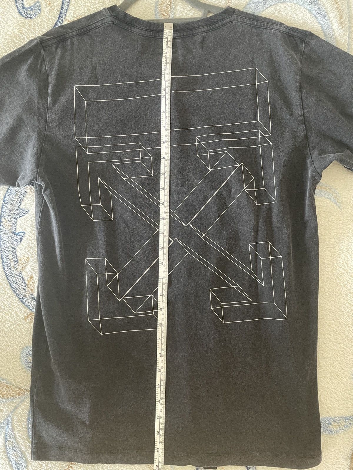 Off-White Off-White 3D Line Slim Tee Anthracite Size US M / EU 48-50 / 2 - 8 Thumbnail