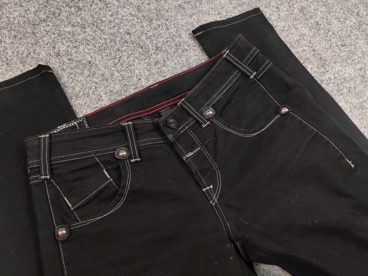 Marithe + Francois Girbaud Marithe Francois Girbaud Design Black Denim Slim Jeans Size US 28 / EU 44 - 8 Thumbnail