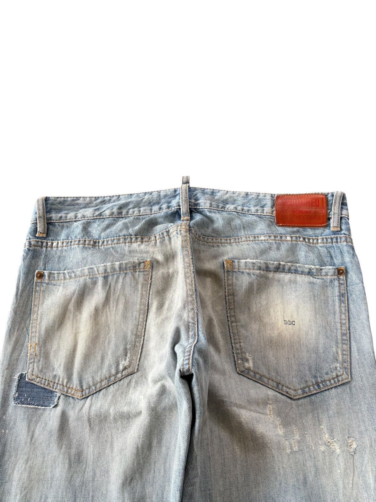 Dsquared2 Vintage Italy Dsquared Patchwork Distressed Jeans Size US 37 - 7 Thumbnail