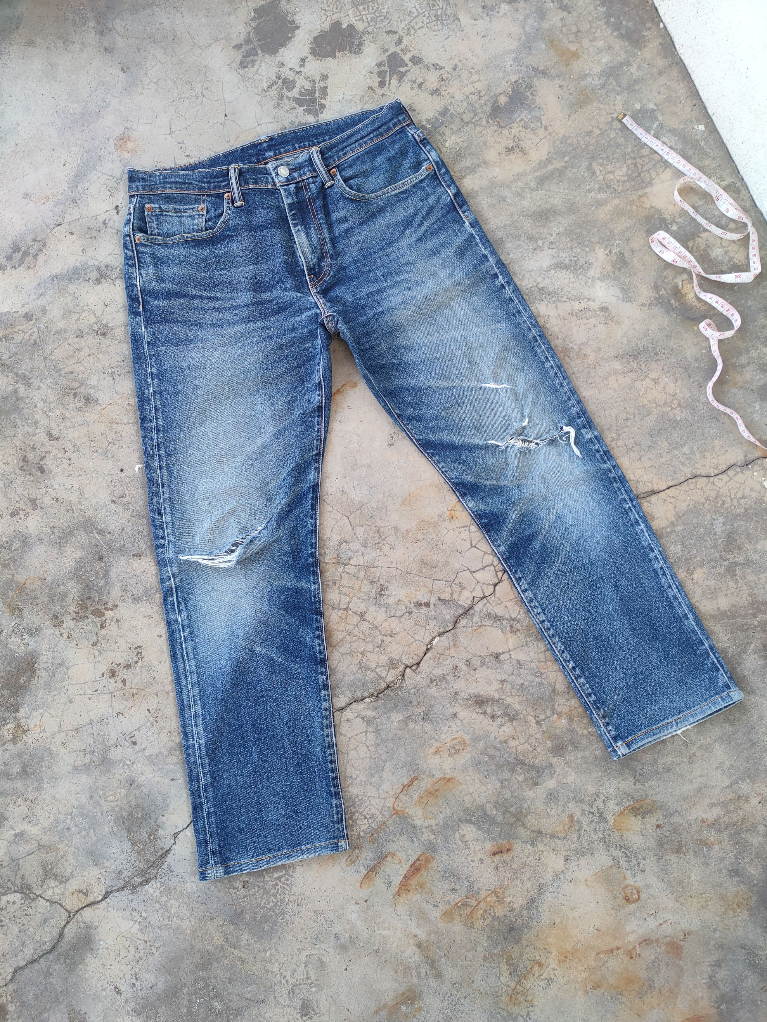 Jean × Levi's W32 VINTAGE LEVI'S 502 FADED DISTRESSED RIPPED JEANS PANTS Size US 32 / EU 48 - 2 Thumbnail