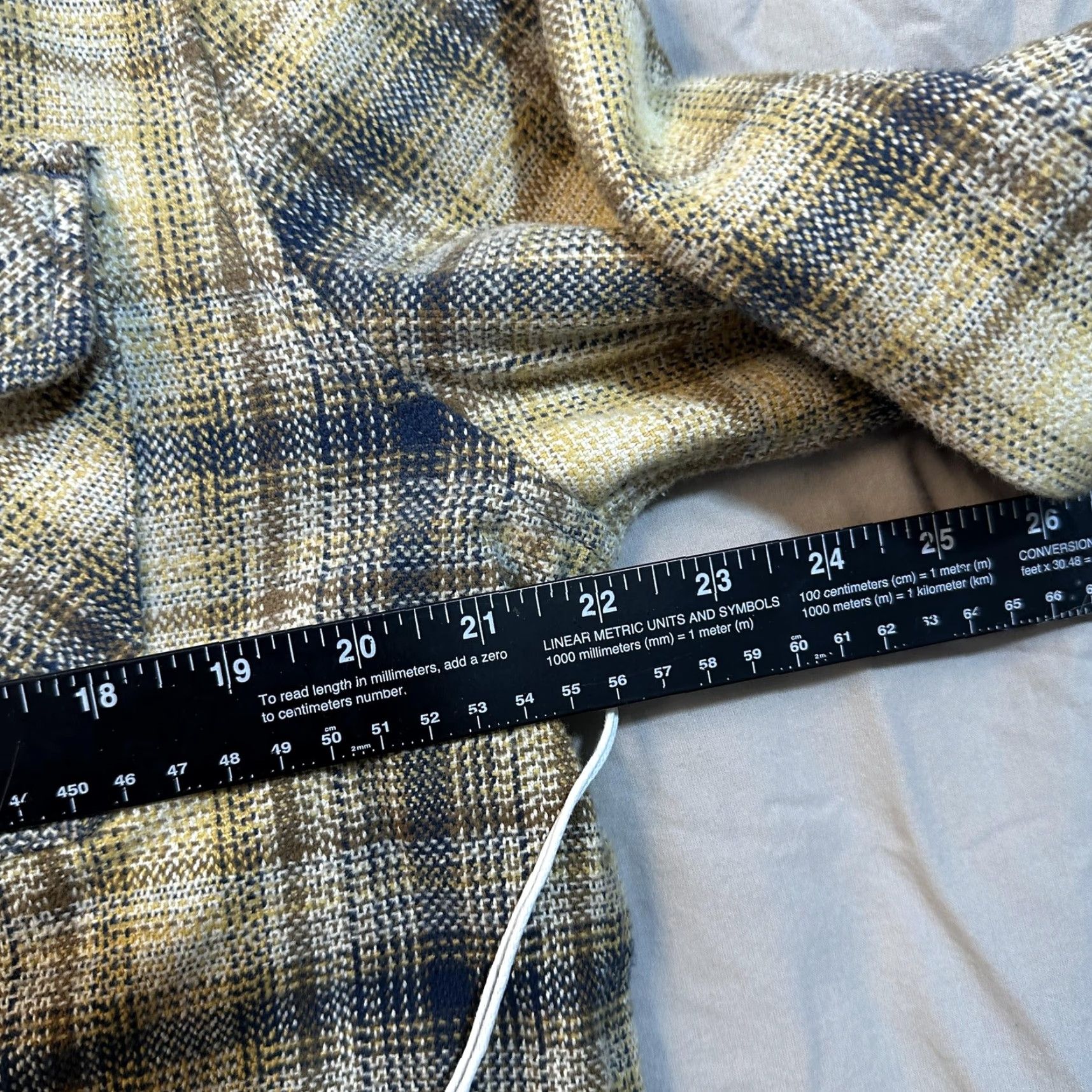 Katin Katin Shiloh Flannel Shirt Mens Medium Brown Blue Plaid Button Up Shacket Size US M / EU 48-50 / 2 - 7 Thumbnail