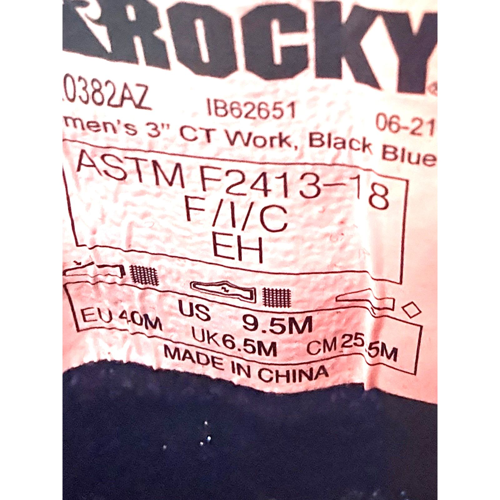 Rocky Rocky Safety Workknit Black/Blue Safety Wo's Size 9.5M Size US 9.5 / IT 39.5 - 5 Thumbnail
