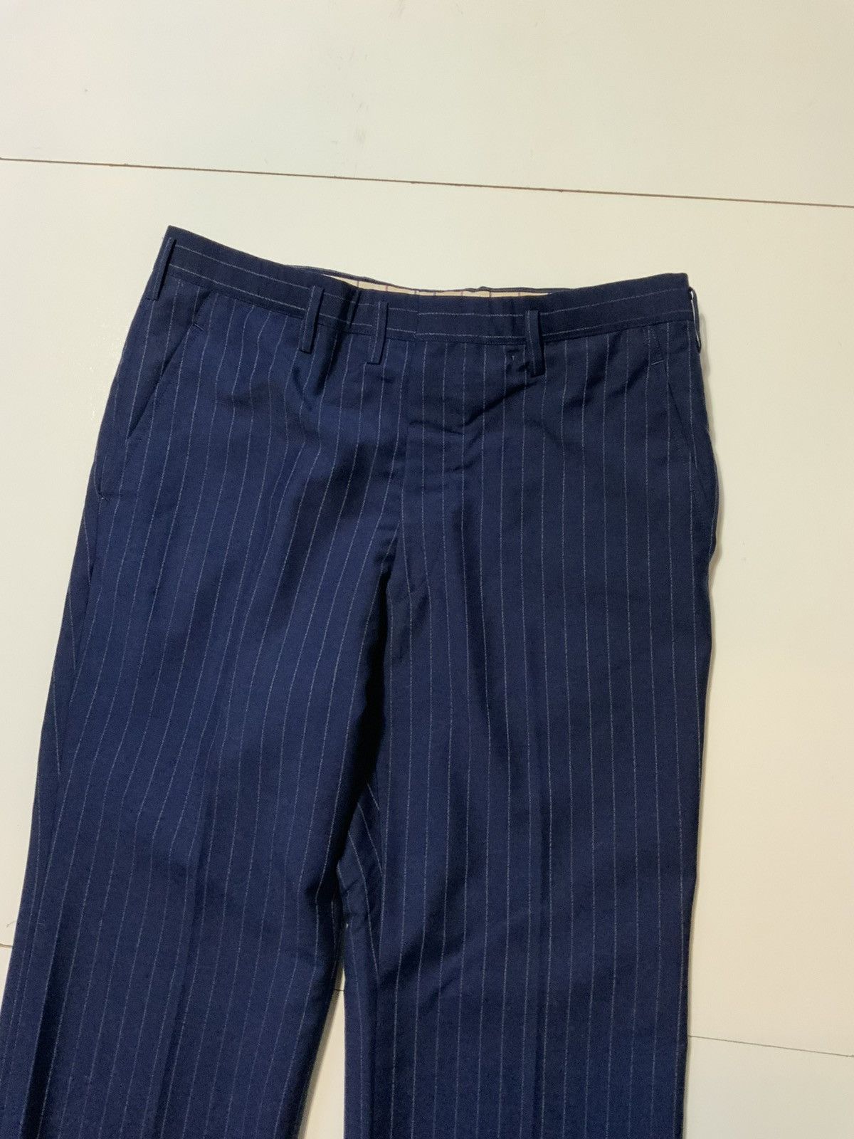 Vintage Vintage LordTex Mohair Wool Striped Classic Dress Pants Size US 32 / EU 48 - 4 Thumbnail